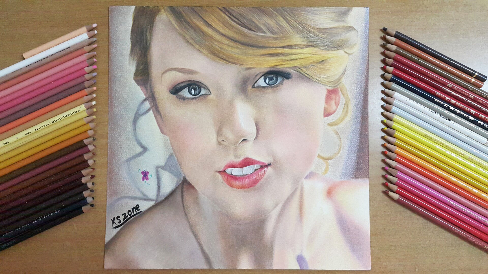 Color Pencils Cross Hatching (Taylor Swift) by KatsuSing on DeviantArt
