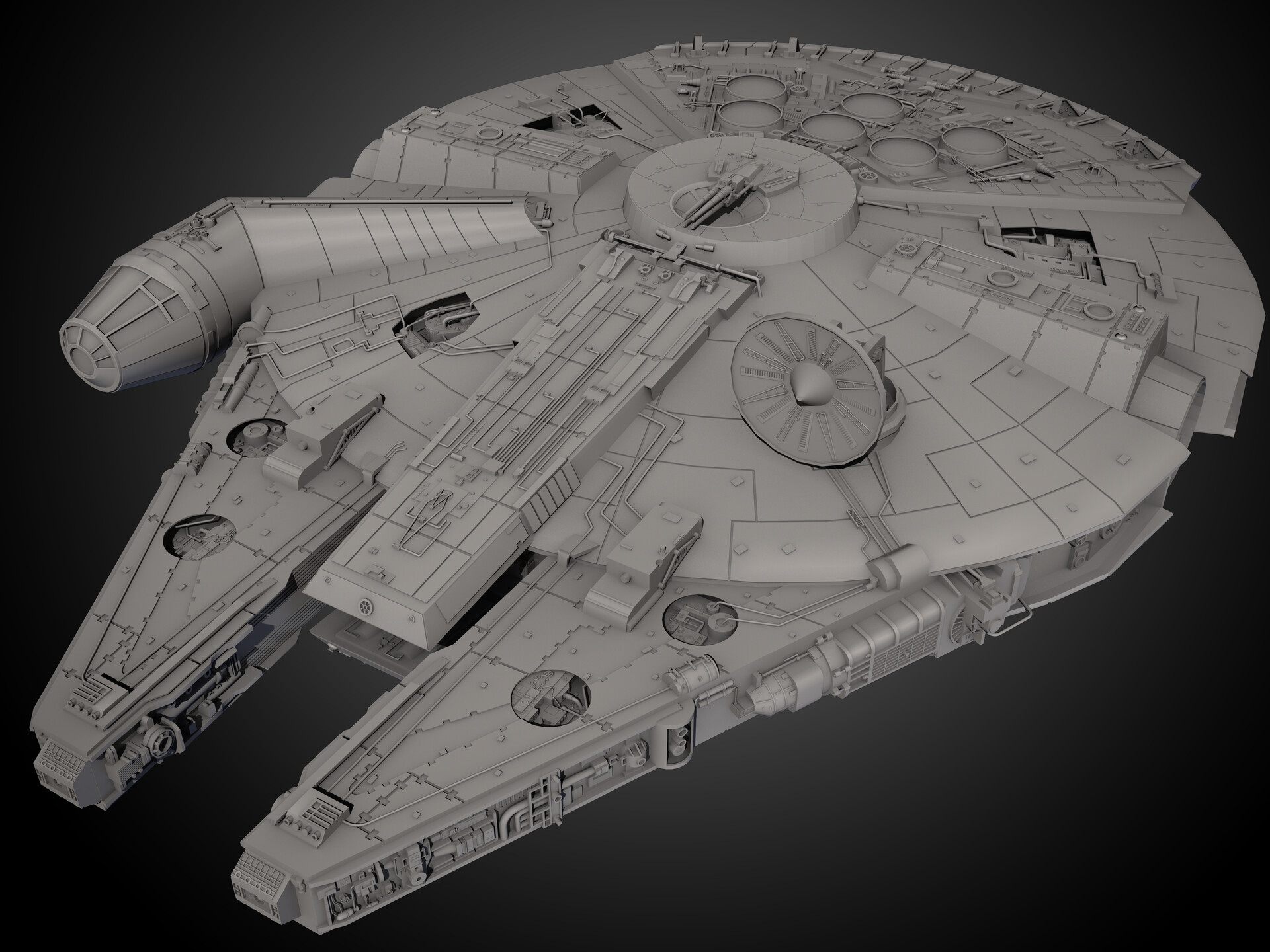 ArtStation - Millenium Falcon - fan art