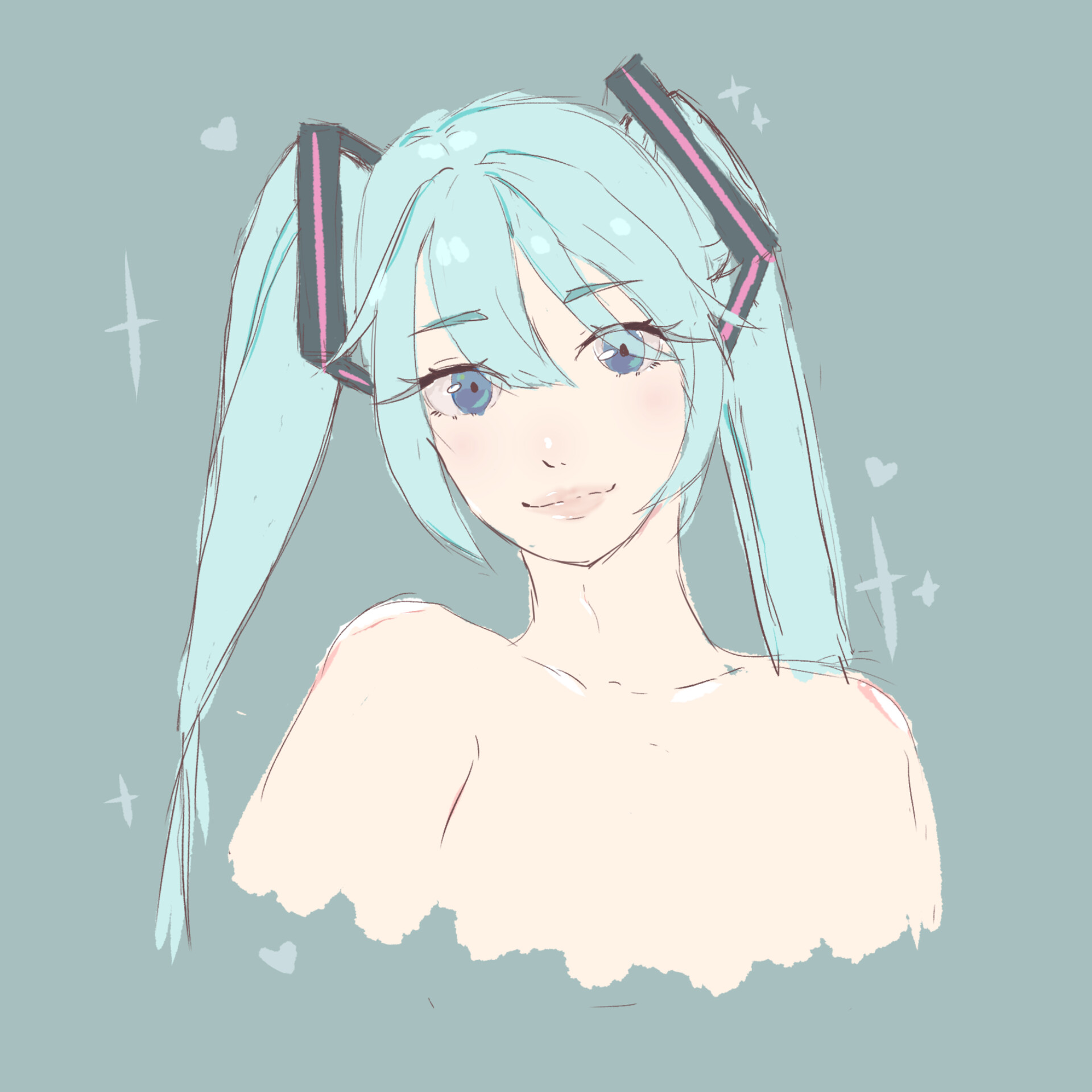 ArtStation - HATSUNE MIKU DOODLE 2020