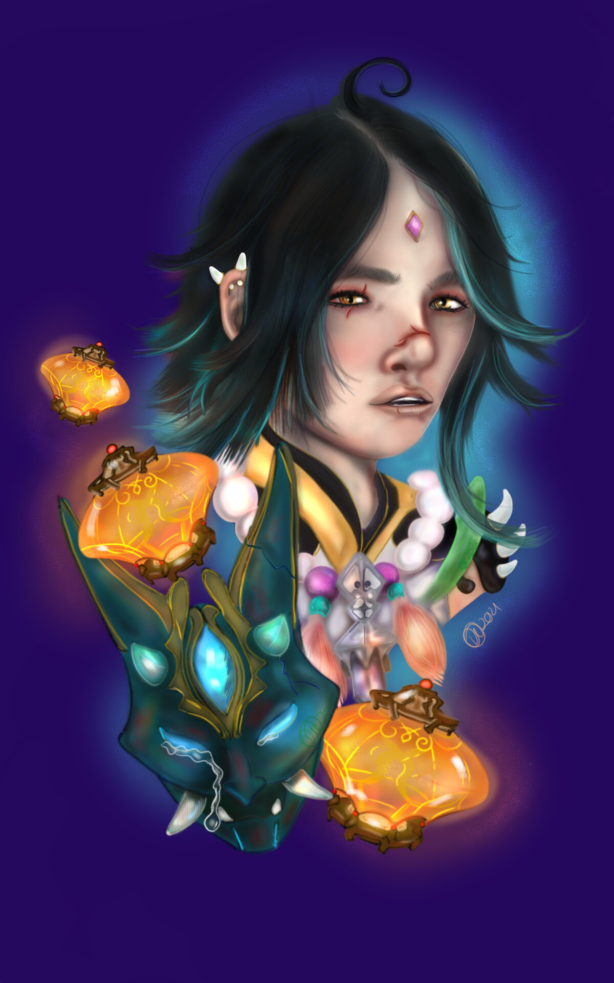 Dw sea of lights the vigilant yaksha art contest entry 