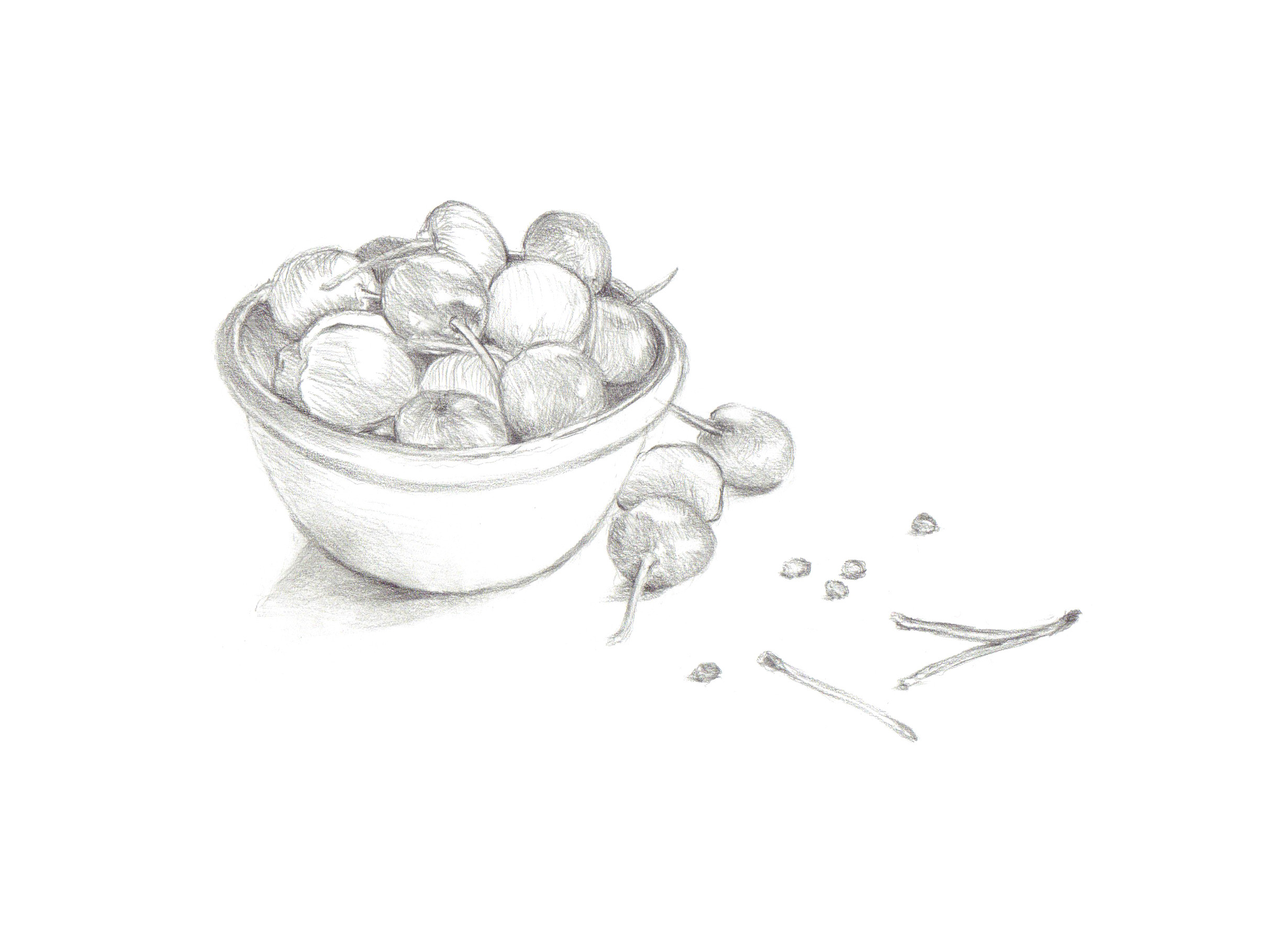 Illustration (bowl with cherries)