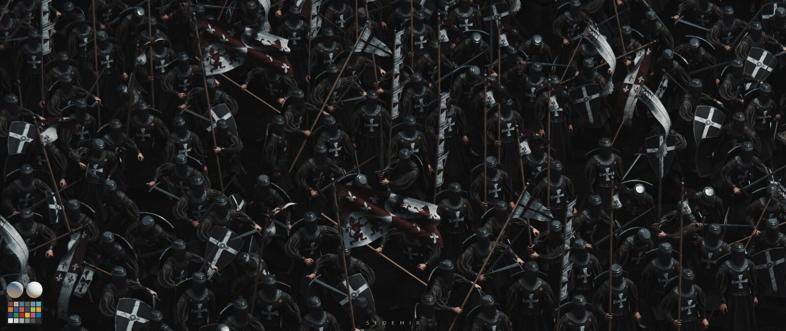 Preparing For War Scene - Shot 01 - With Machbet (Lightning Setup)