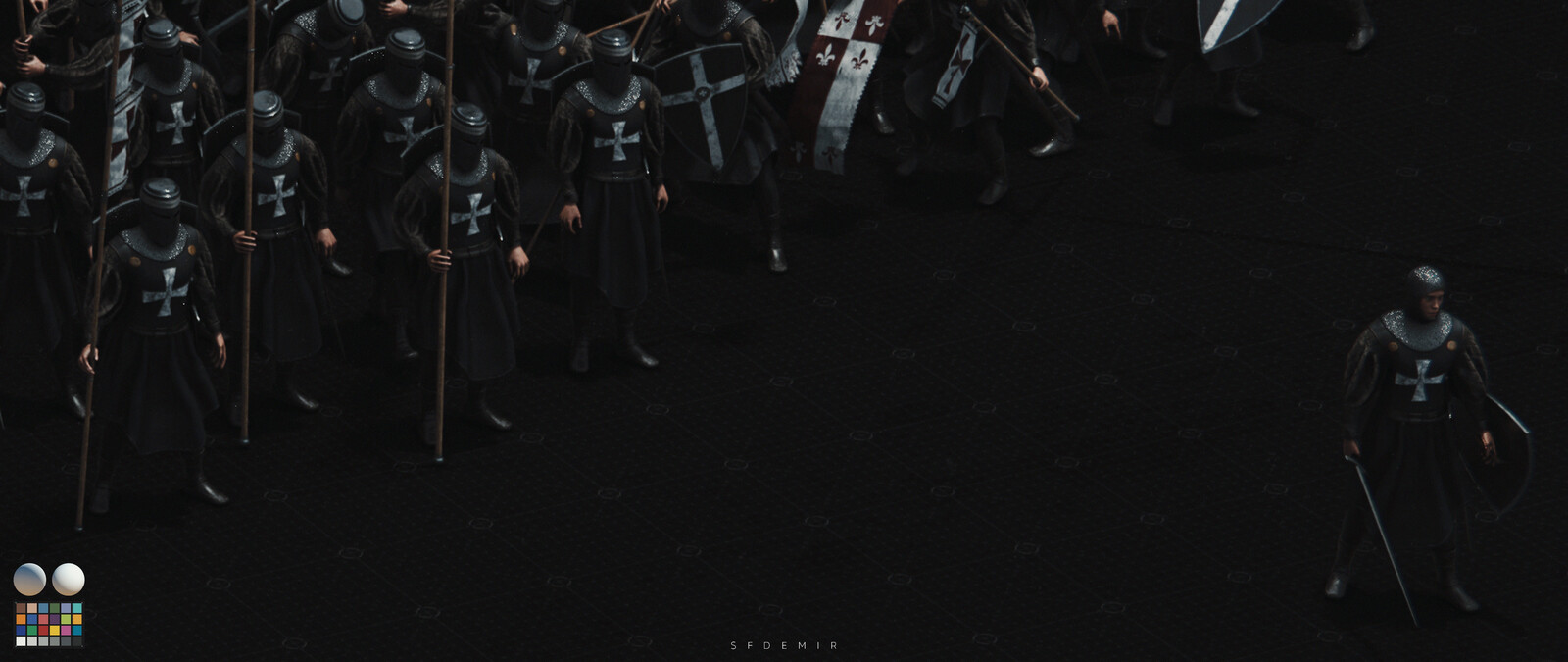 Preparing For War Scene - Shot 03 - With Machbet (Lightning Setup)