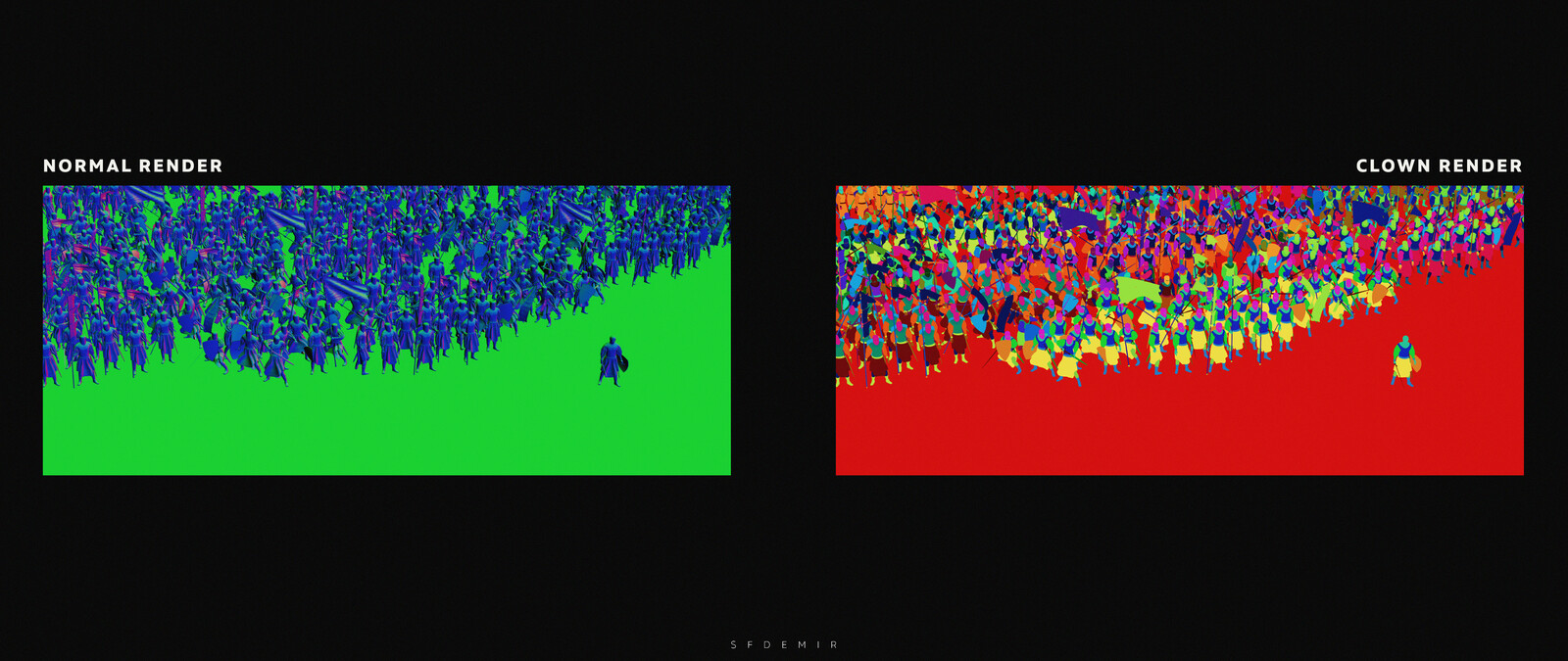 Normal &amp; Clown Render Pass