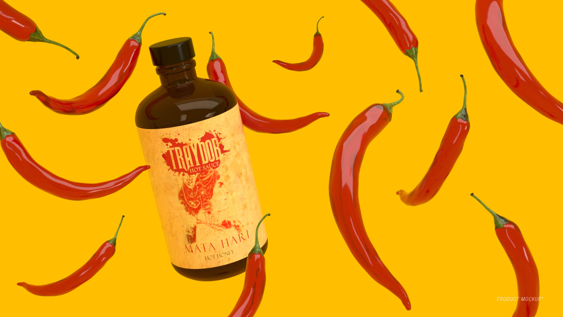 Download Artstation Traydor Hot Sauce Mockups Cled Arcilla
