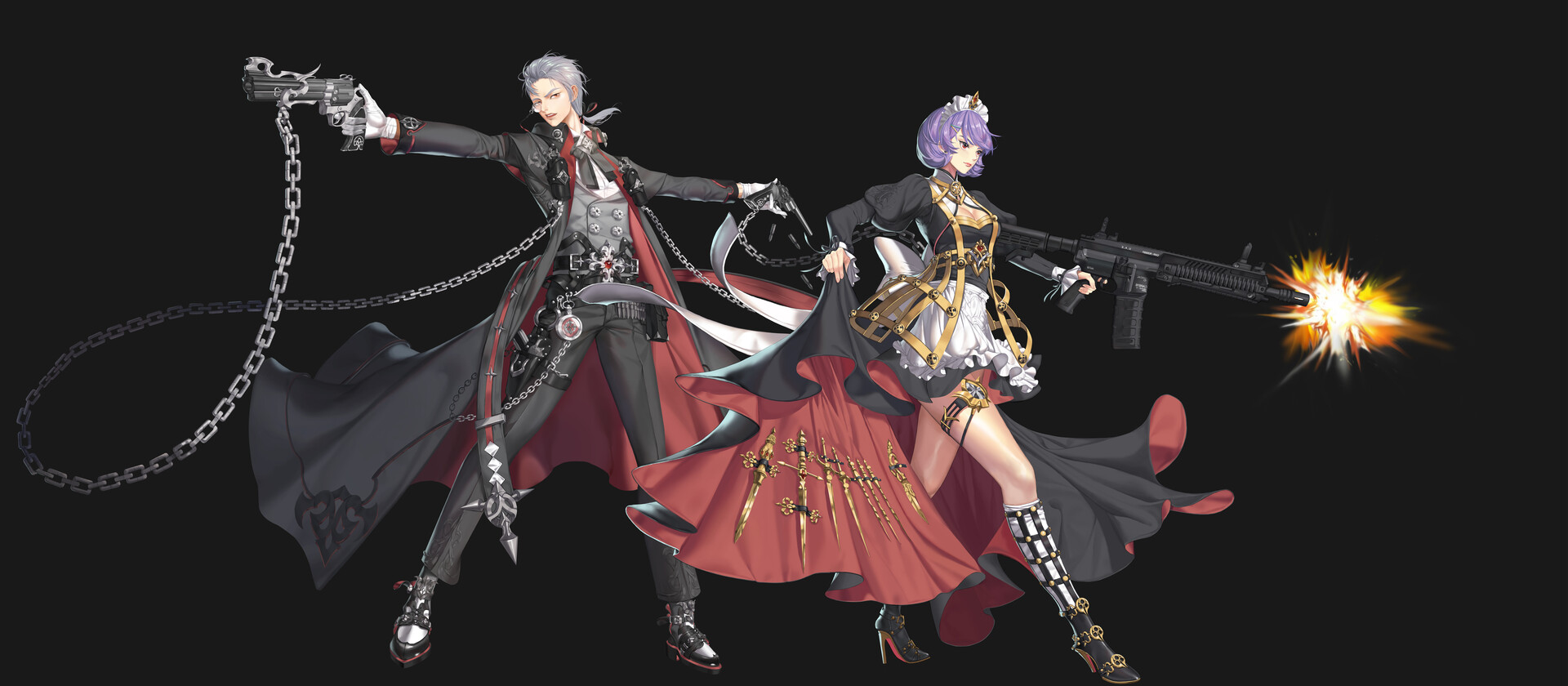 ArtStation - Gunner -Maid, Butler