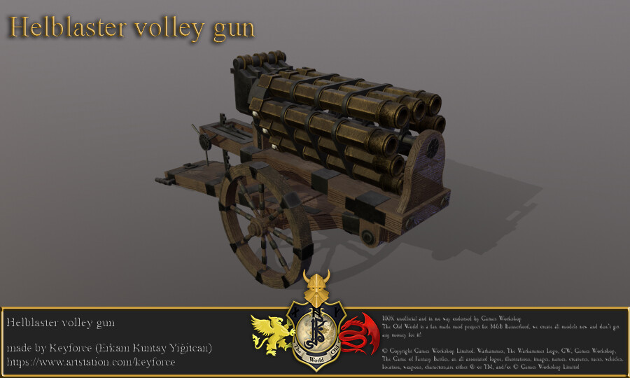 The Old Realms Helblaster Volley Gun made by Keyforce