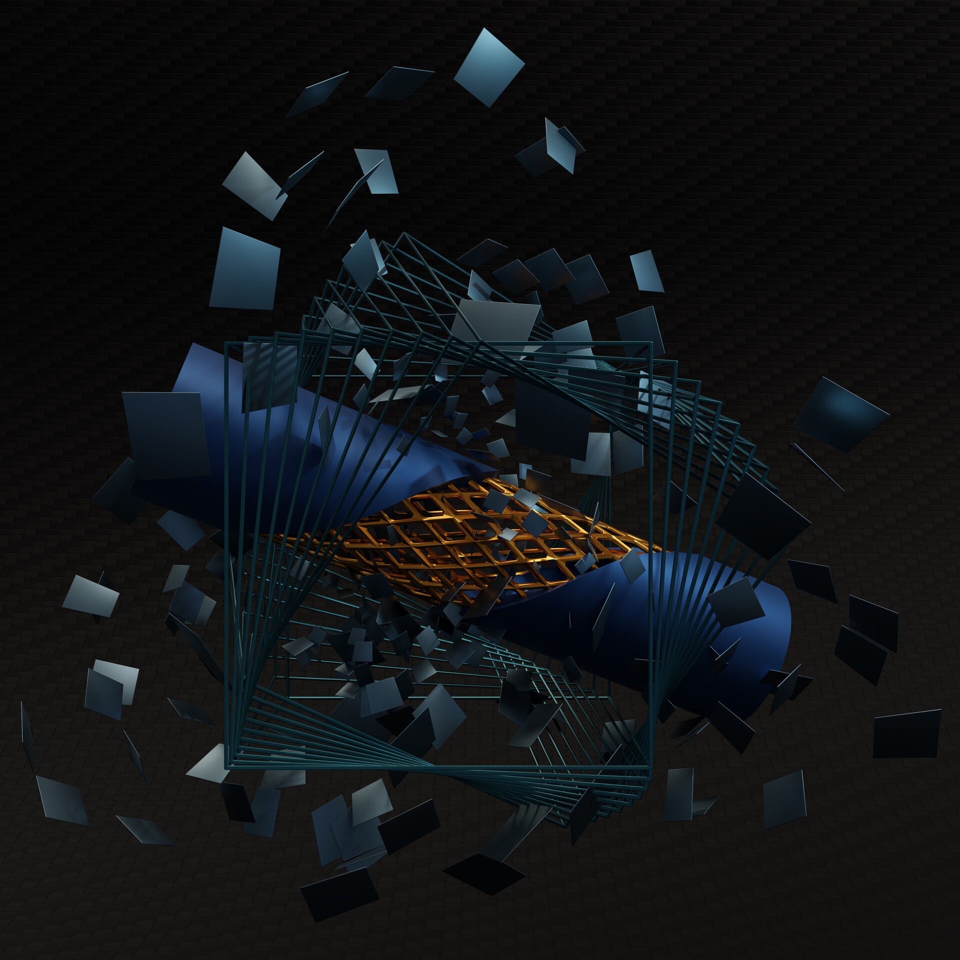 ArtStation Abstract art created in Blender 2.91