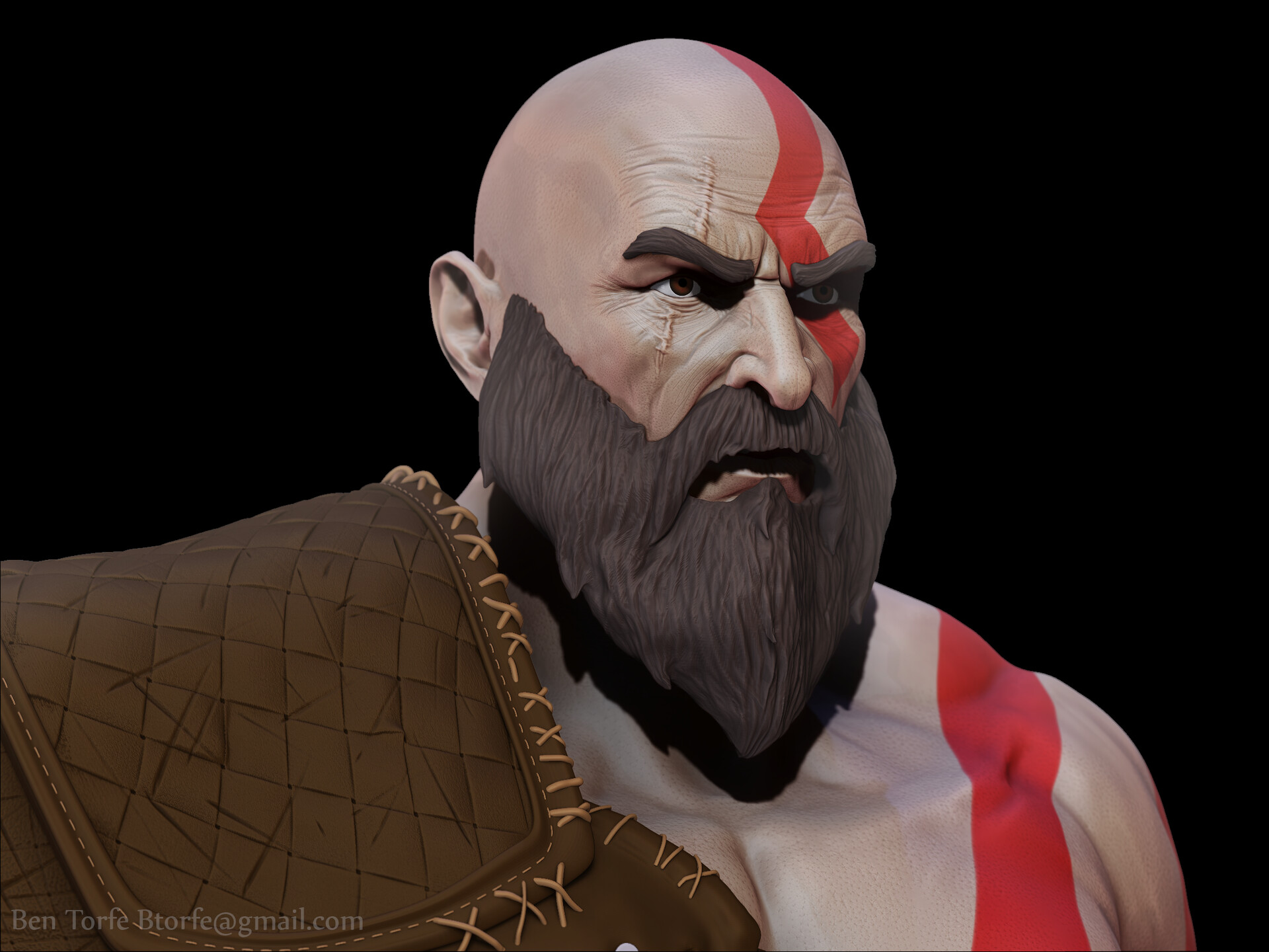 ArtStation - Kratos Bust