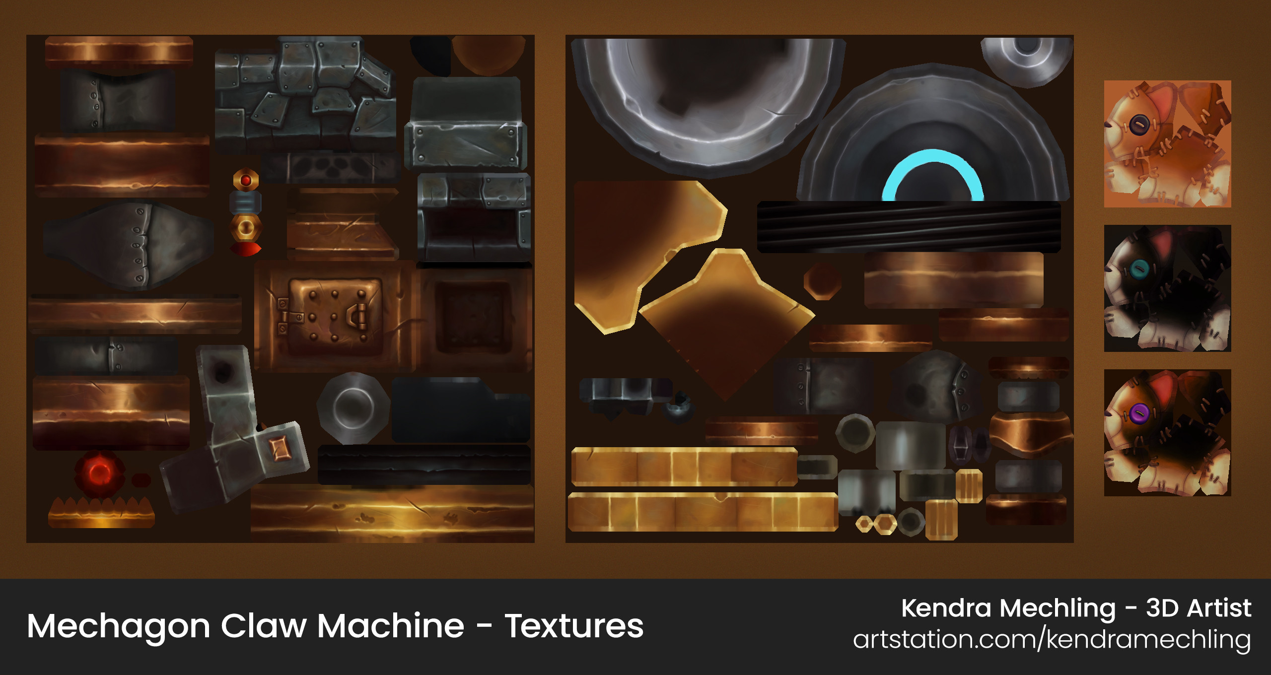 Claw Machine textures are 1024x1024, corgi textures are 256x256.