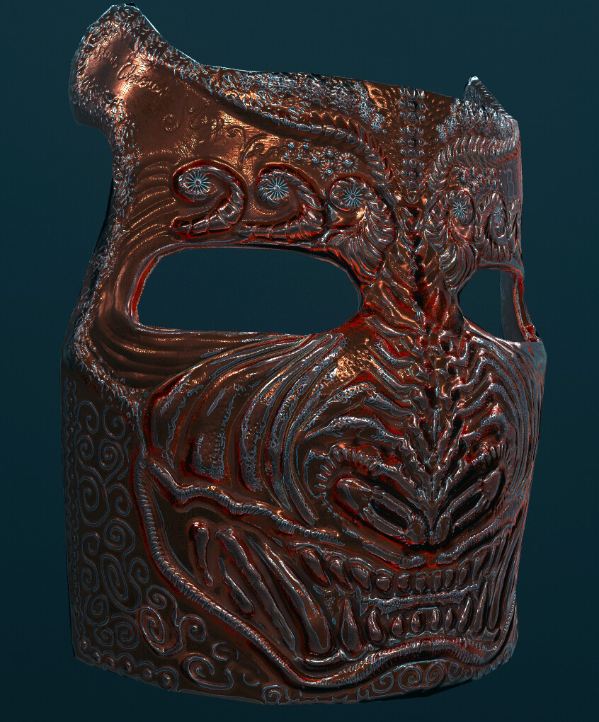 ArtStation - Face Metal Mask v1