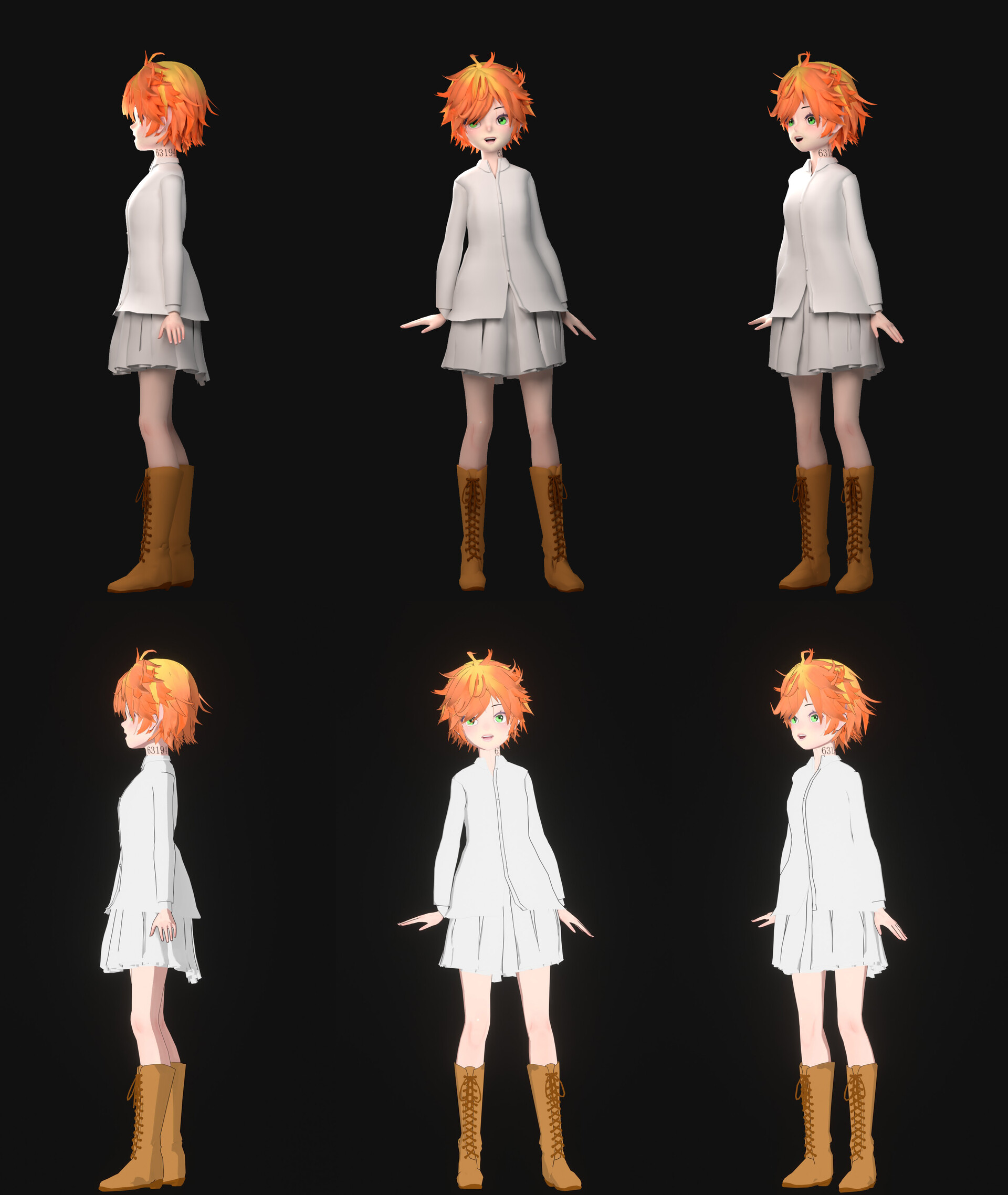 Emma - The Promised Neverland 3D Print Model by Bon Bon Art