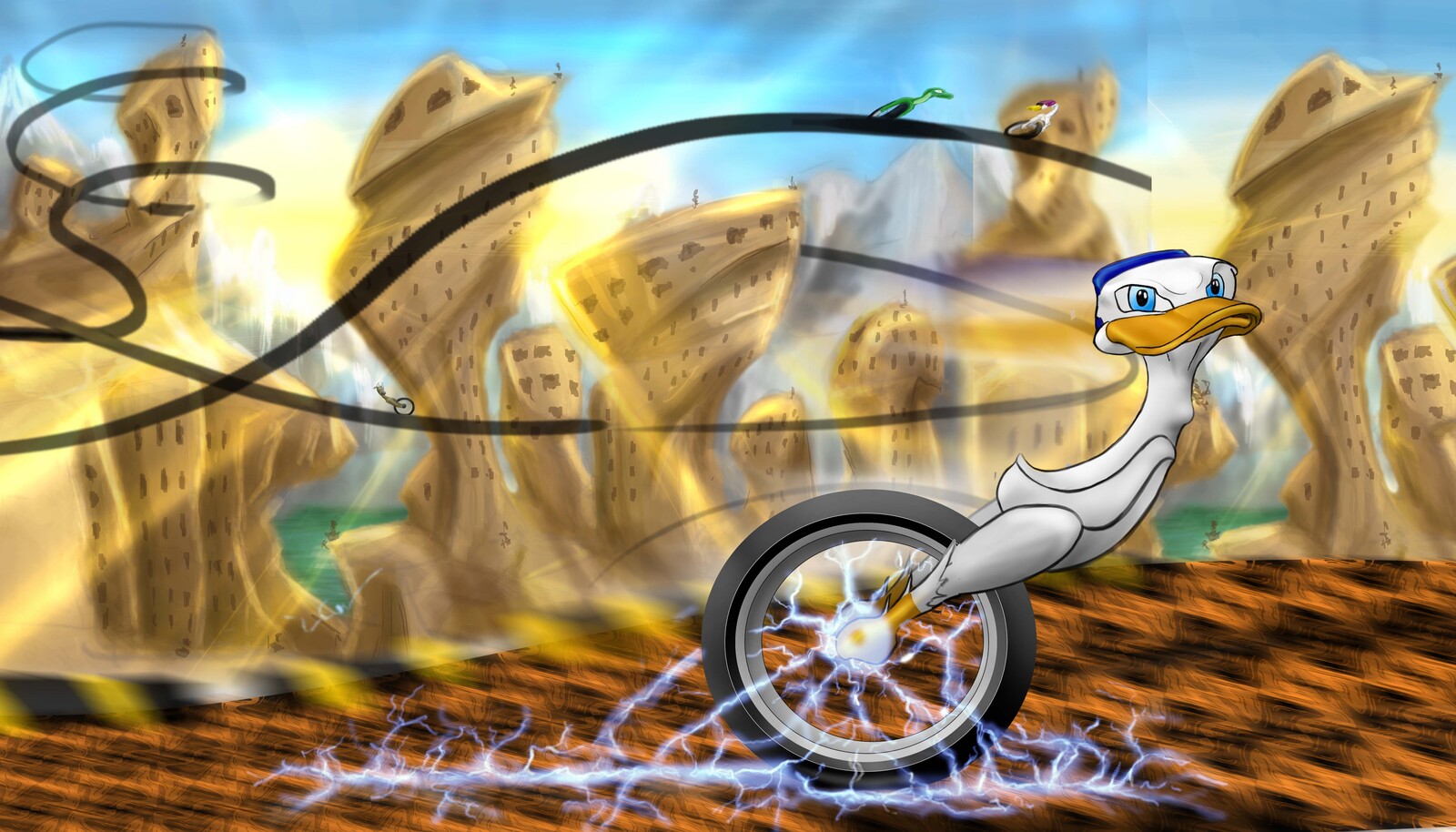 The production of the grip race game educacional.