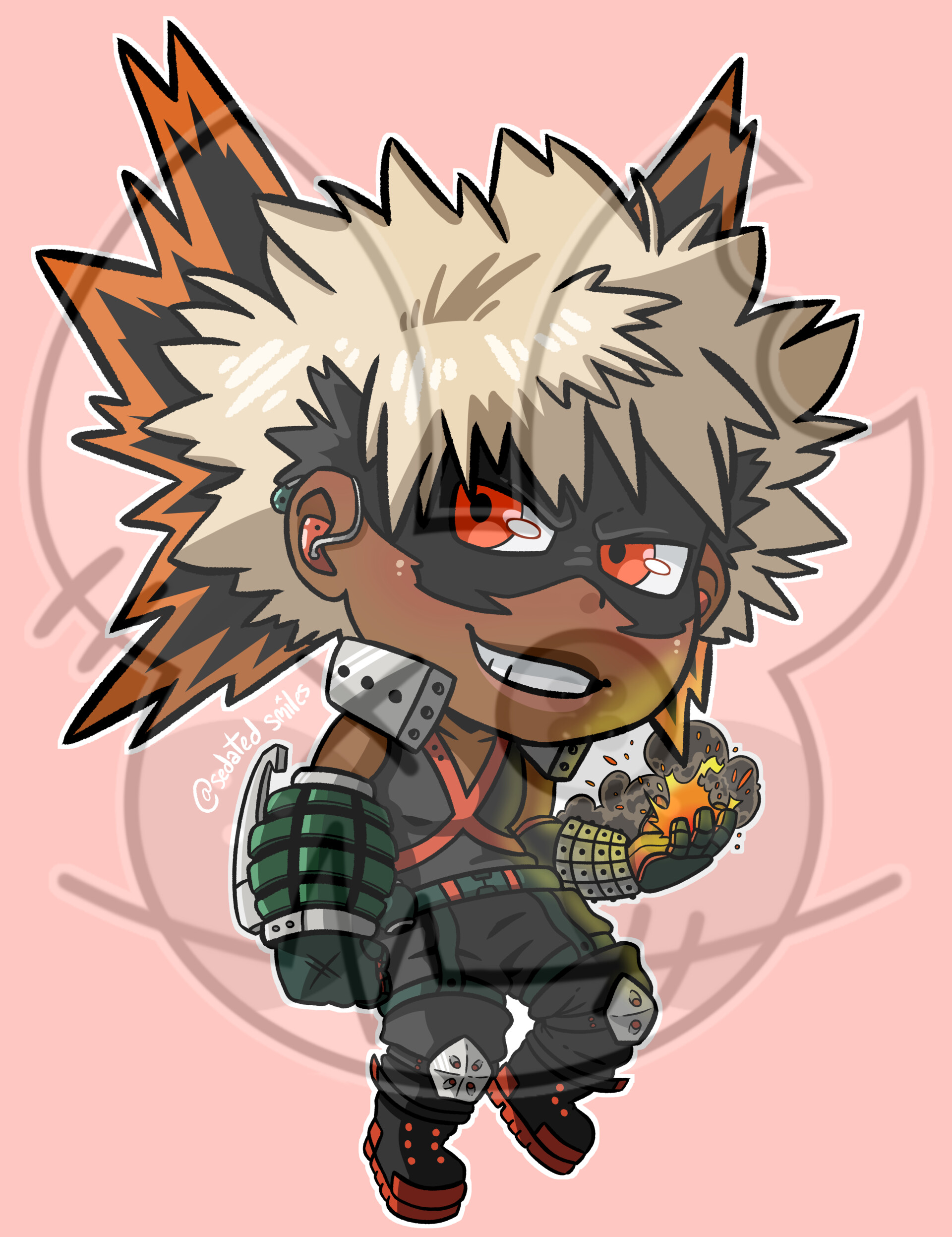 Sedated Smiles Bakugou Chibi