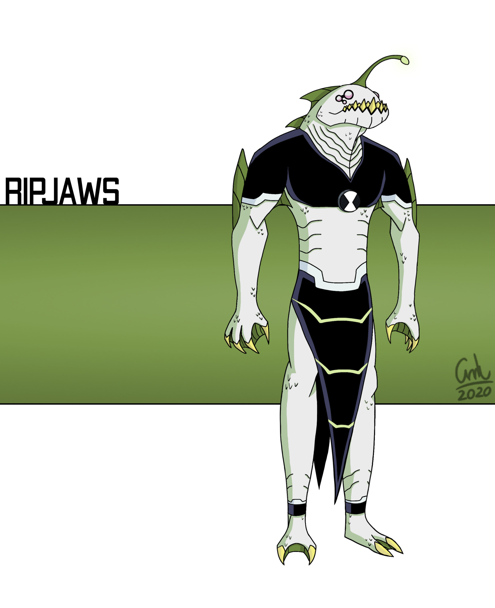 ArtStation - Omnitrix Awakened Alien #4: Ripjaws Redesign