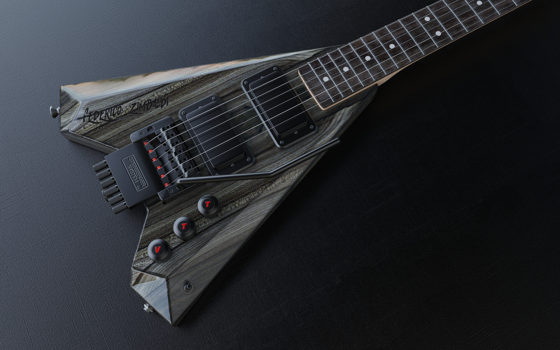 ArtStation Compact Rock HeadLess guitar