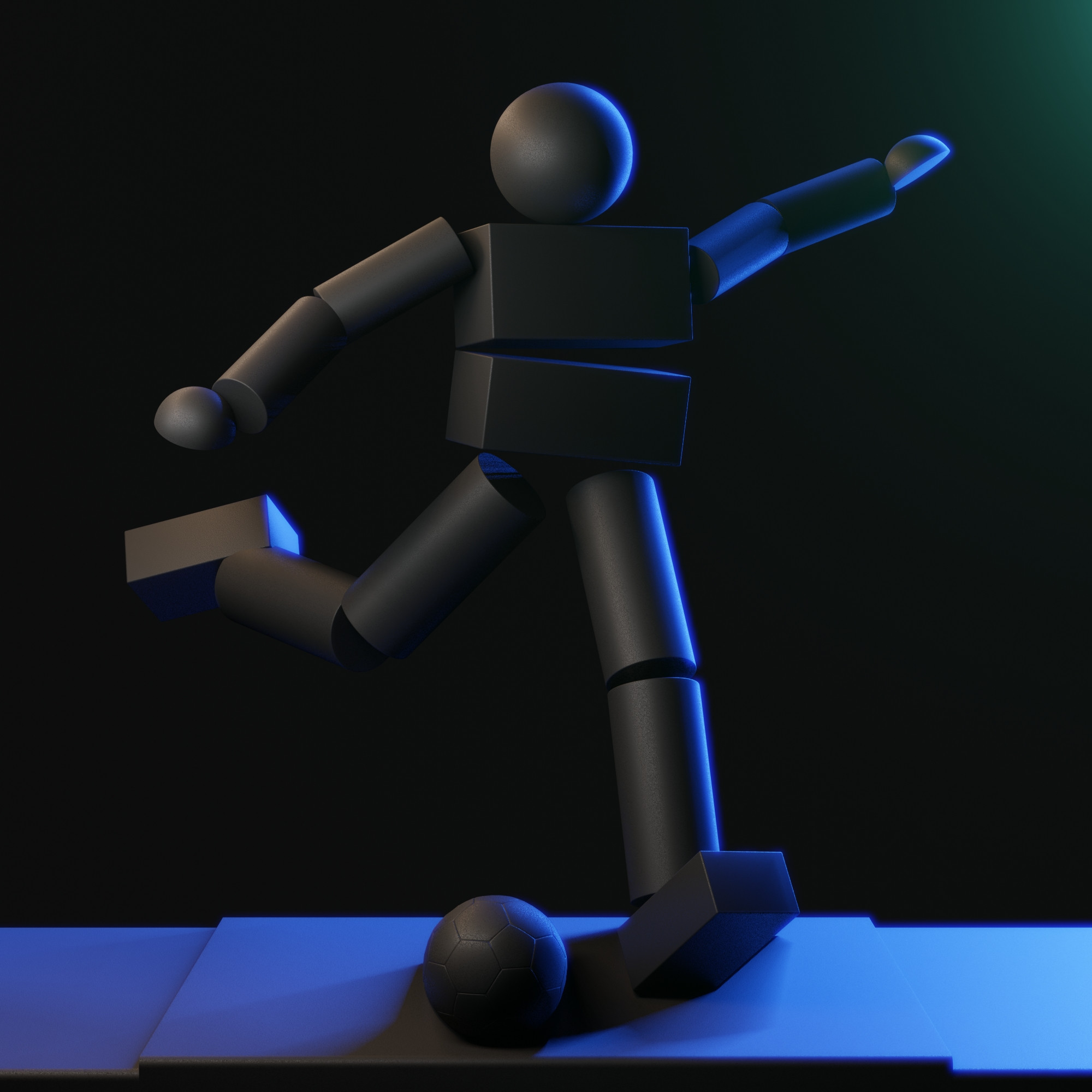 Kicking ball