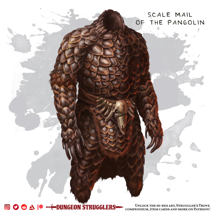 Scale Mail of the Pangolin