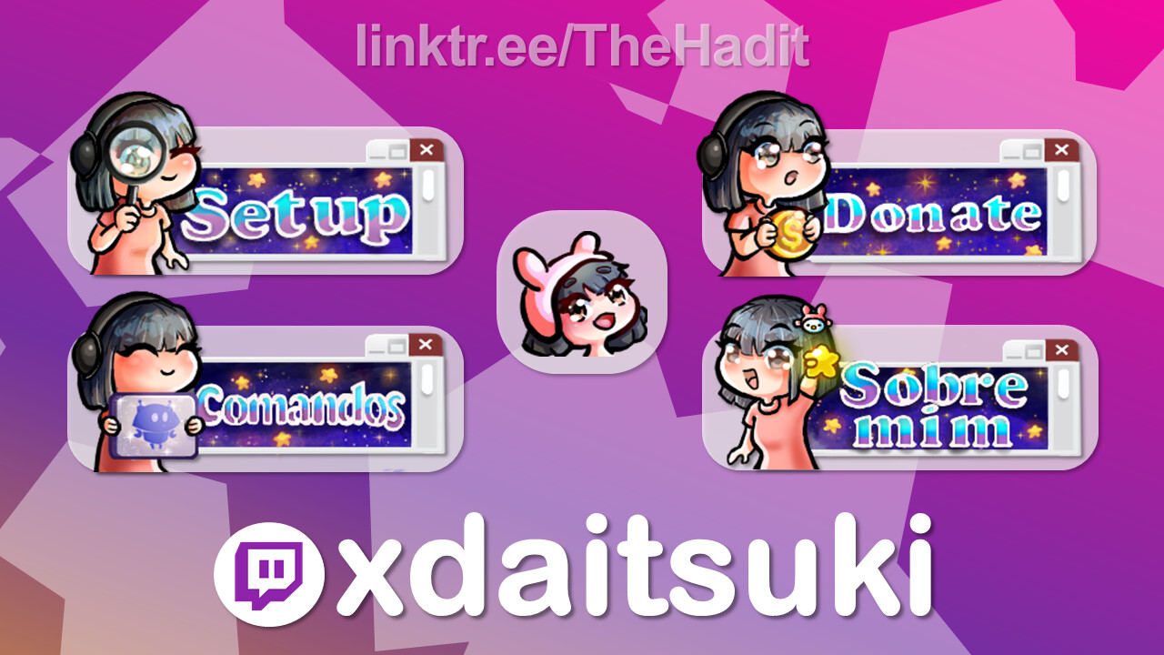 Design original anime twitch panels by Deaduse4name | Fiverr