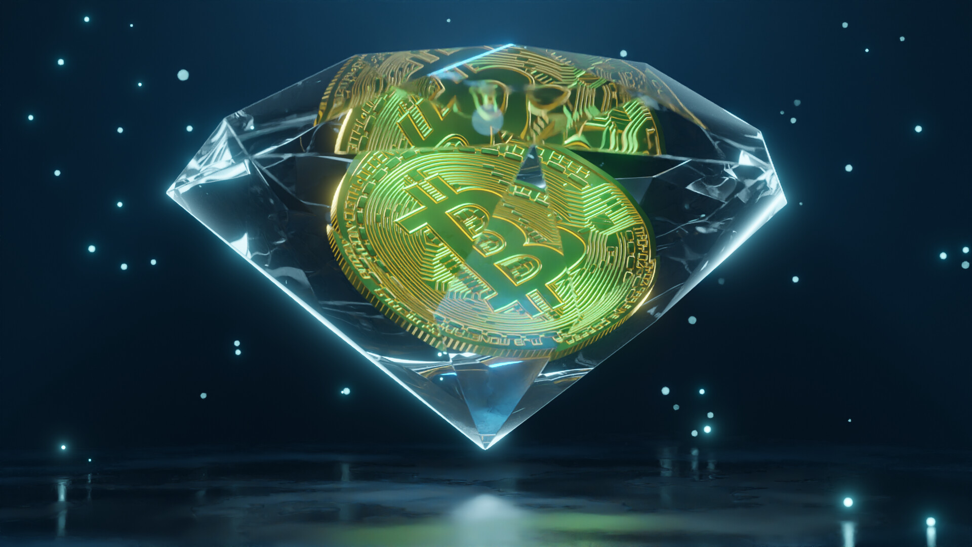 ArtStation - Diamond Hands NFT Art Bitcoin