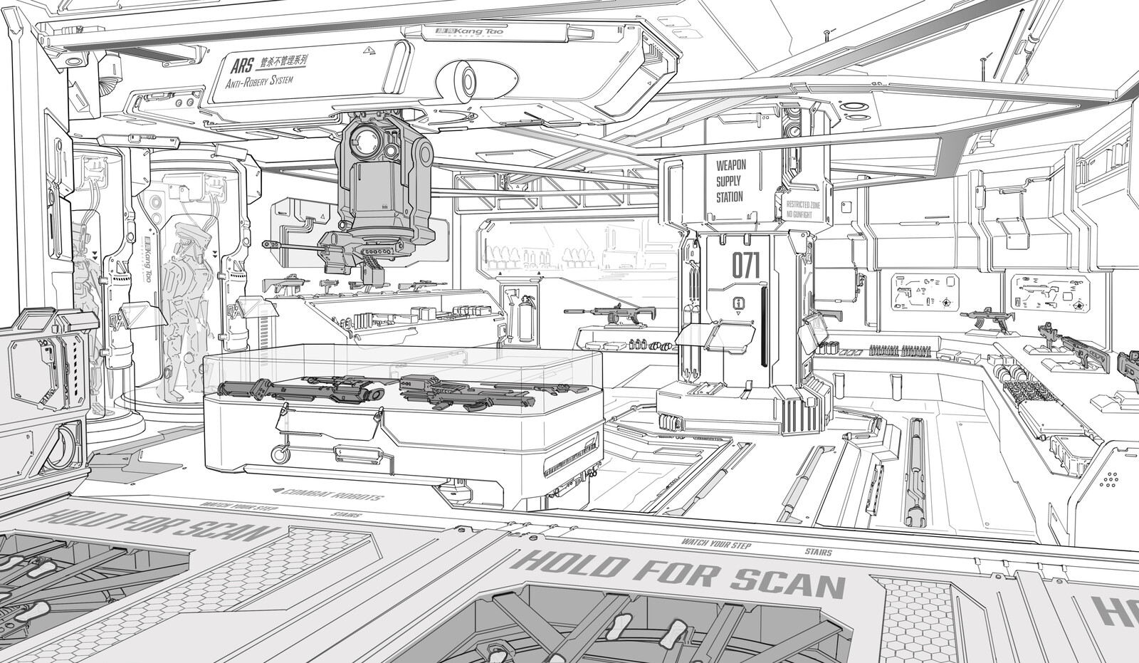 Some environment line arts