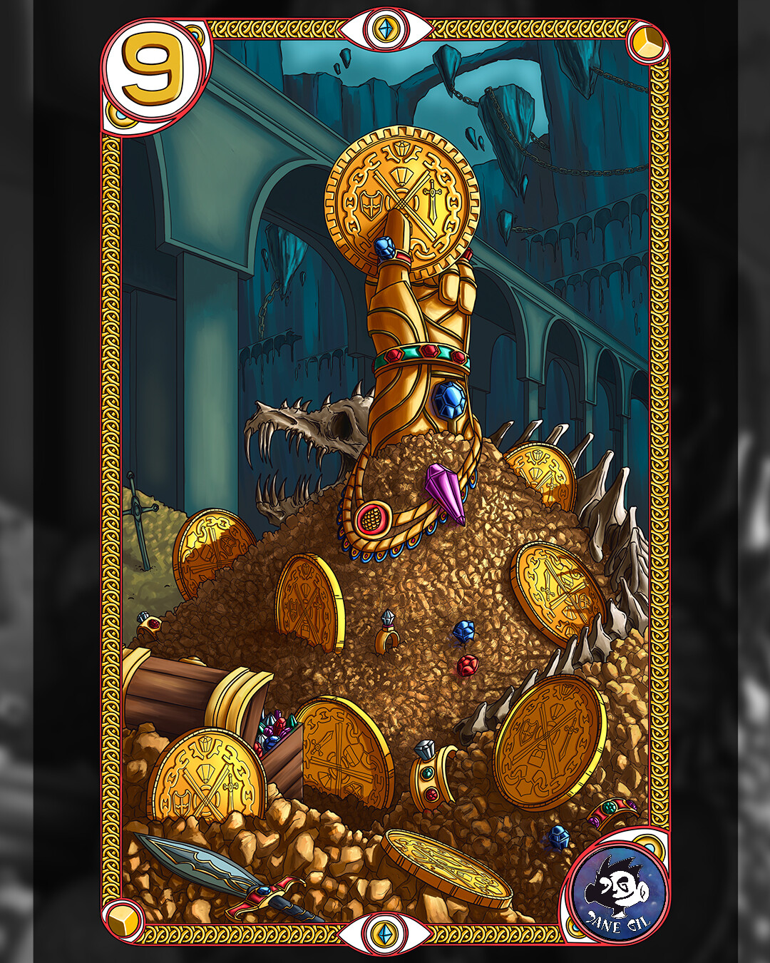 Artstation Baraja Espanola Original Numeros Oros