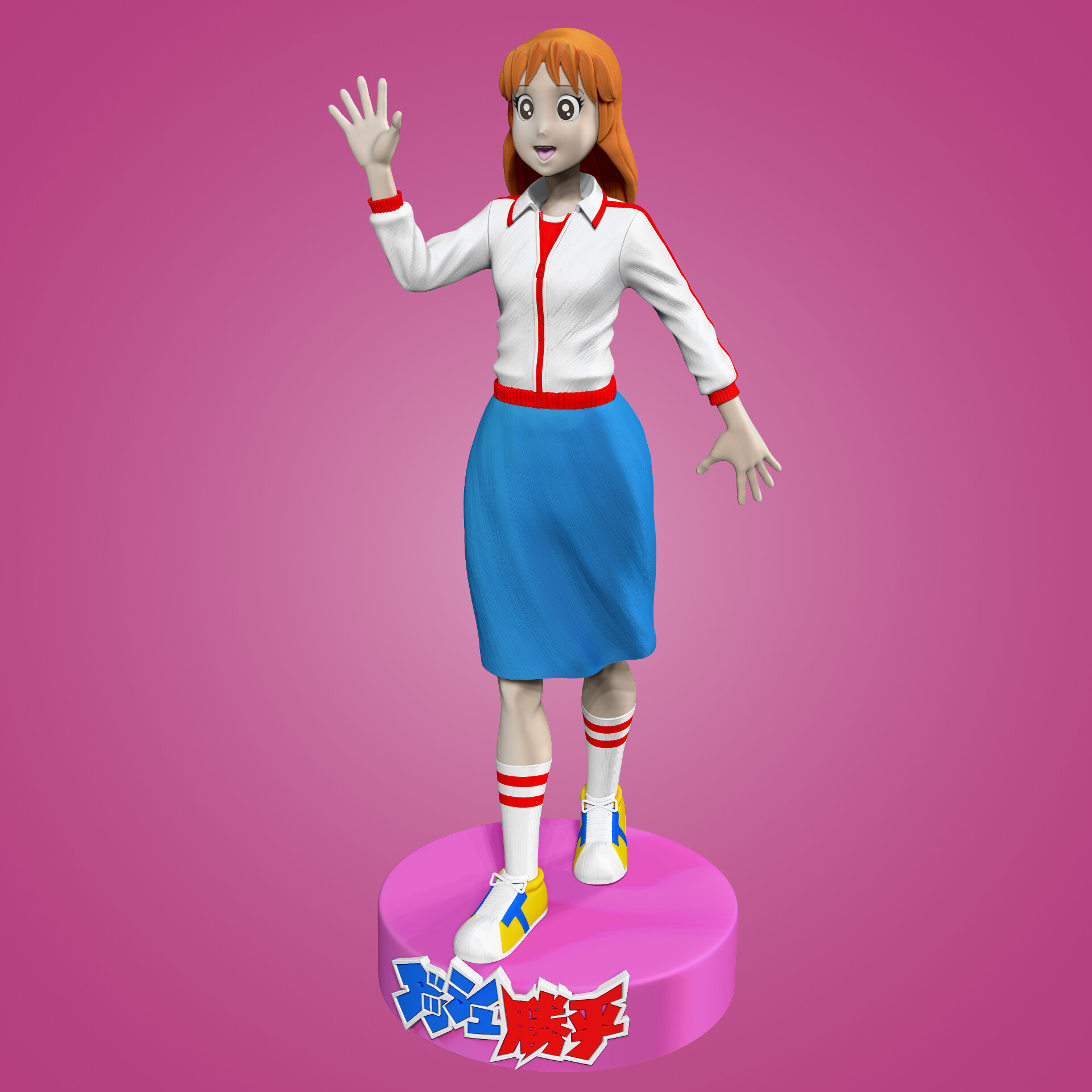 Artstation Dash Kappei Chito Terremoto Akane Aki Rosita Stl Cesar Serrador Cuevas