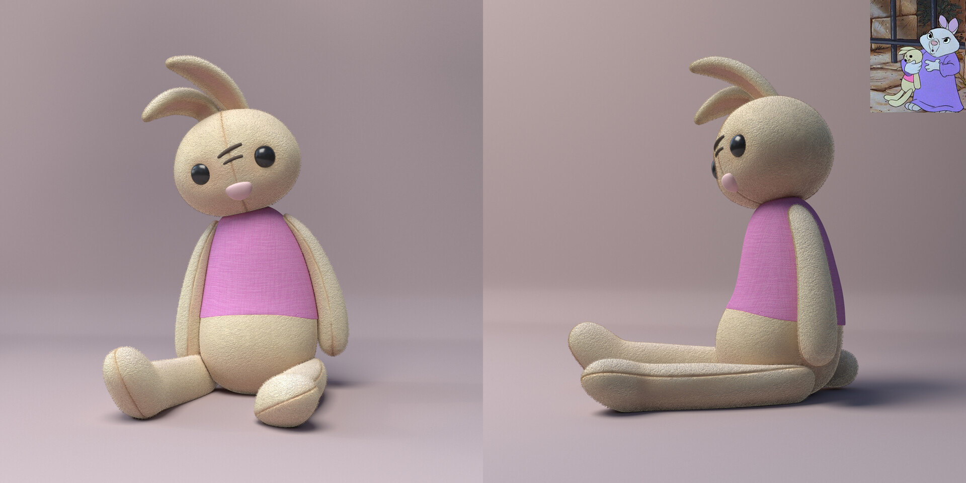 Stolen plush toys from cartoons