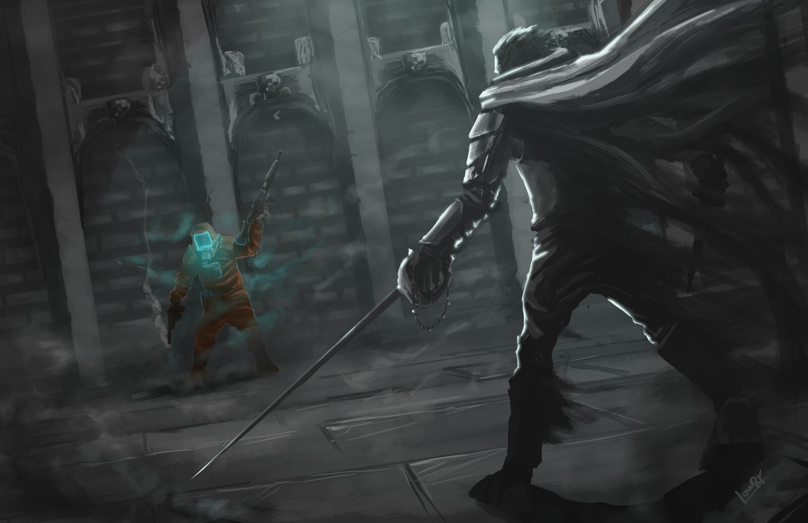 Nonius and the Sleeper - Locked Tomb Fanart