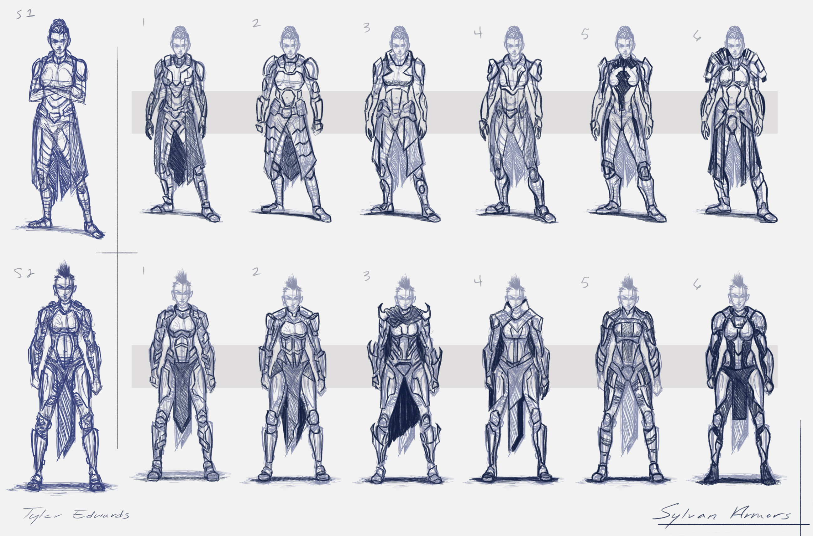 Armor variation thumbnails. 