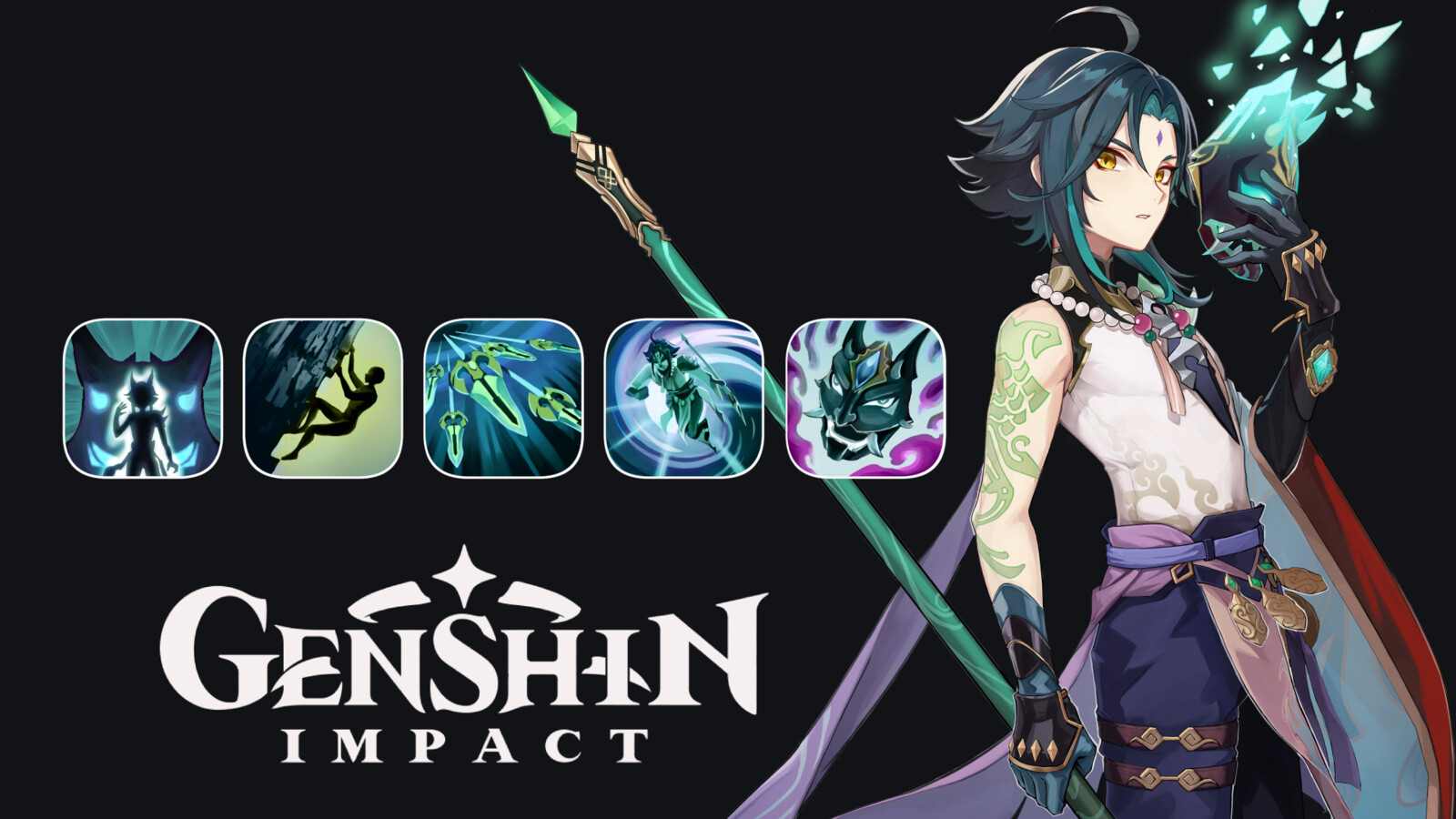 Juniper Wang - Genshin Impact Xiao Ability Icon Redesign