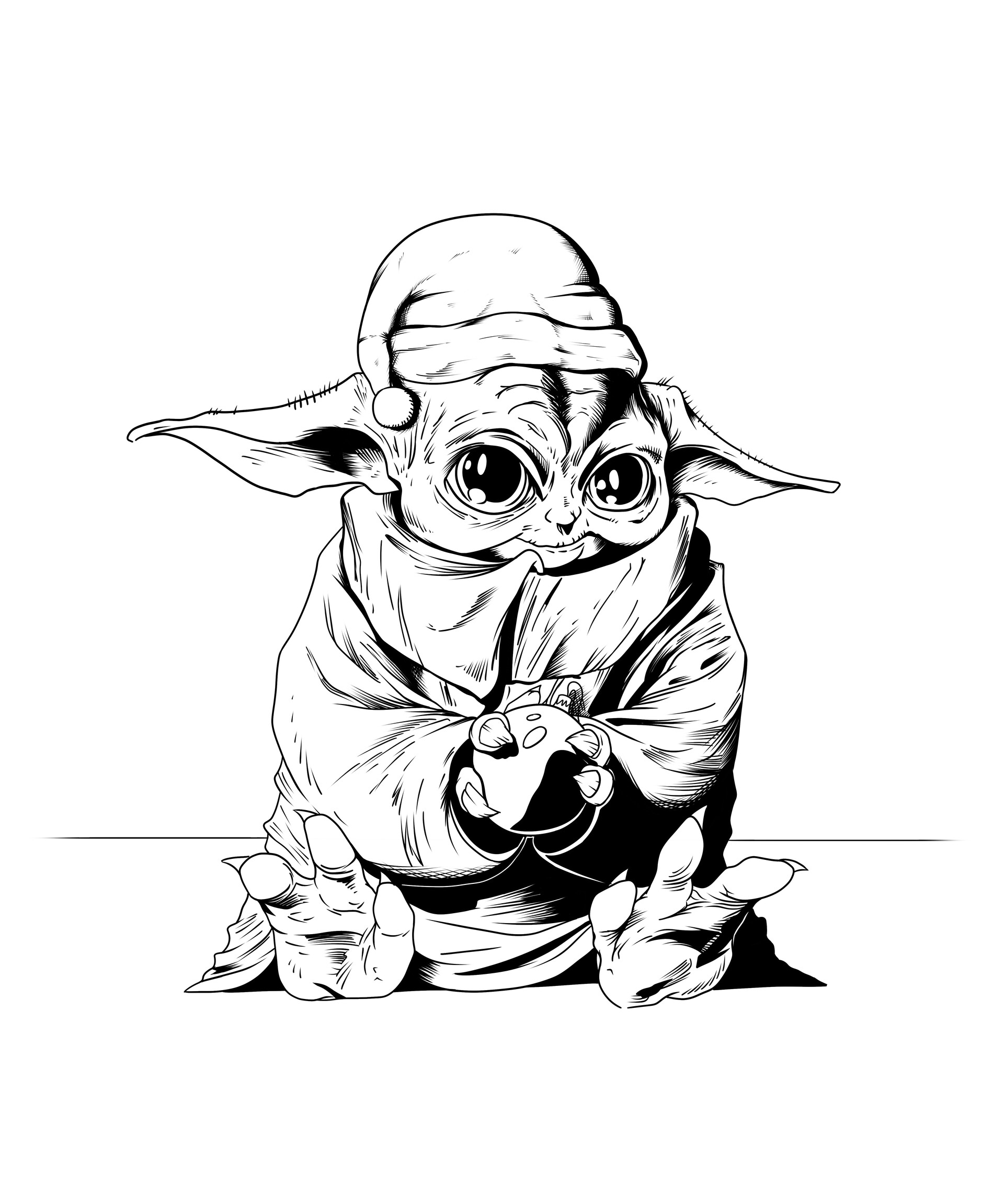 Artstation Baby Yoda Ink