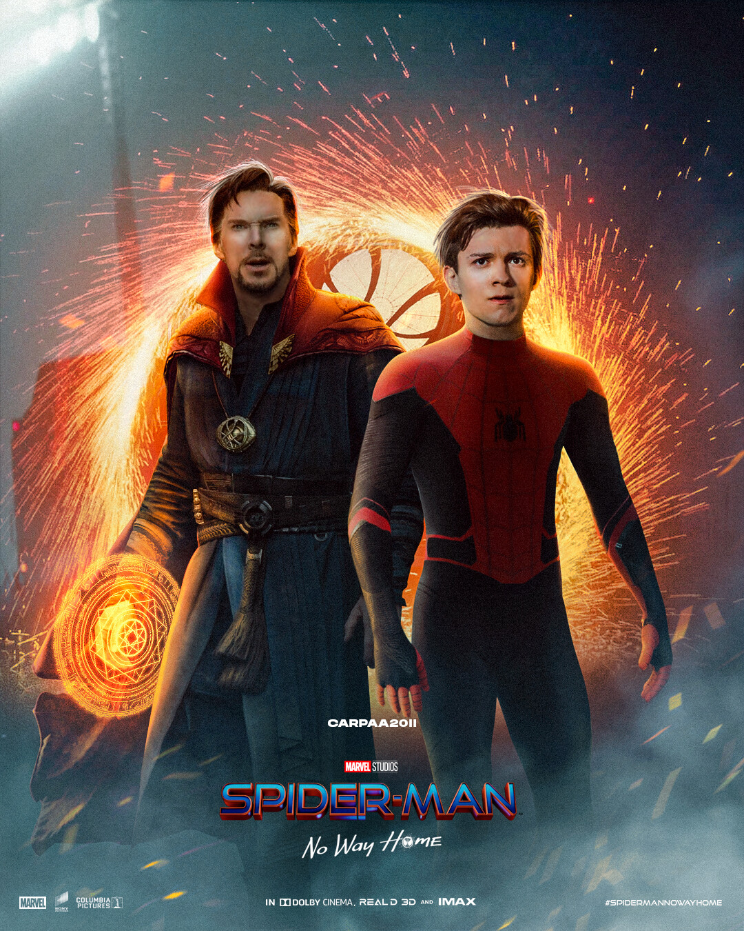 Poster Spider Man And Doctor Strange In 2021 New Spiderman Movie Spaider Man Marvel Spiderman