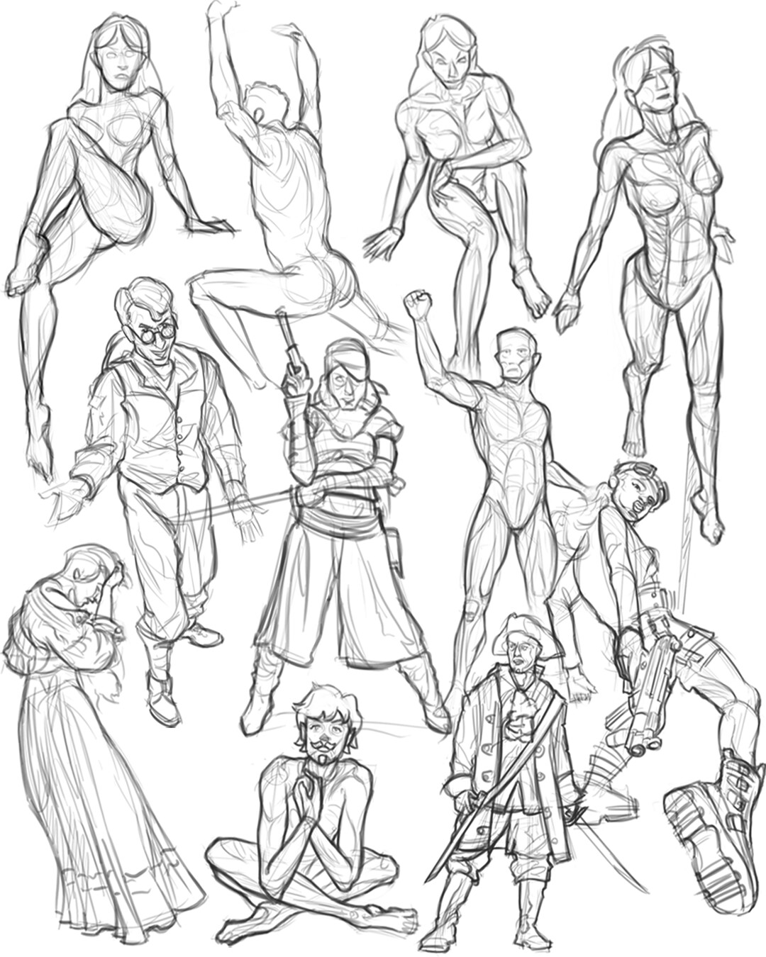 Anatomy Drawing References and Sketches for Artists