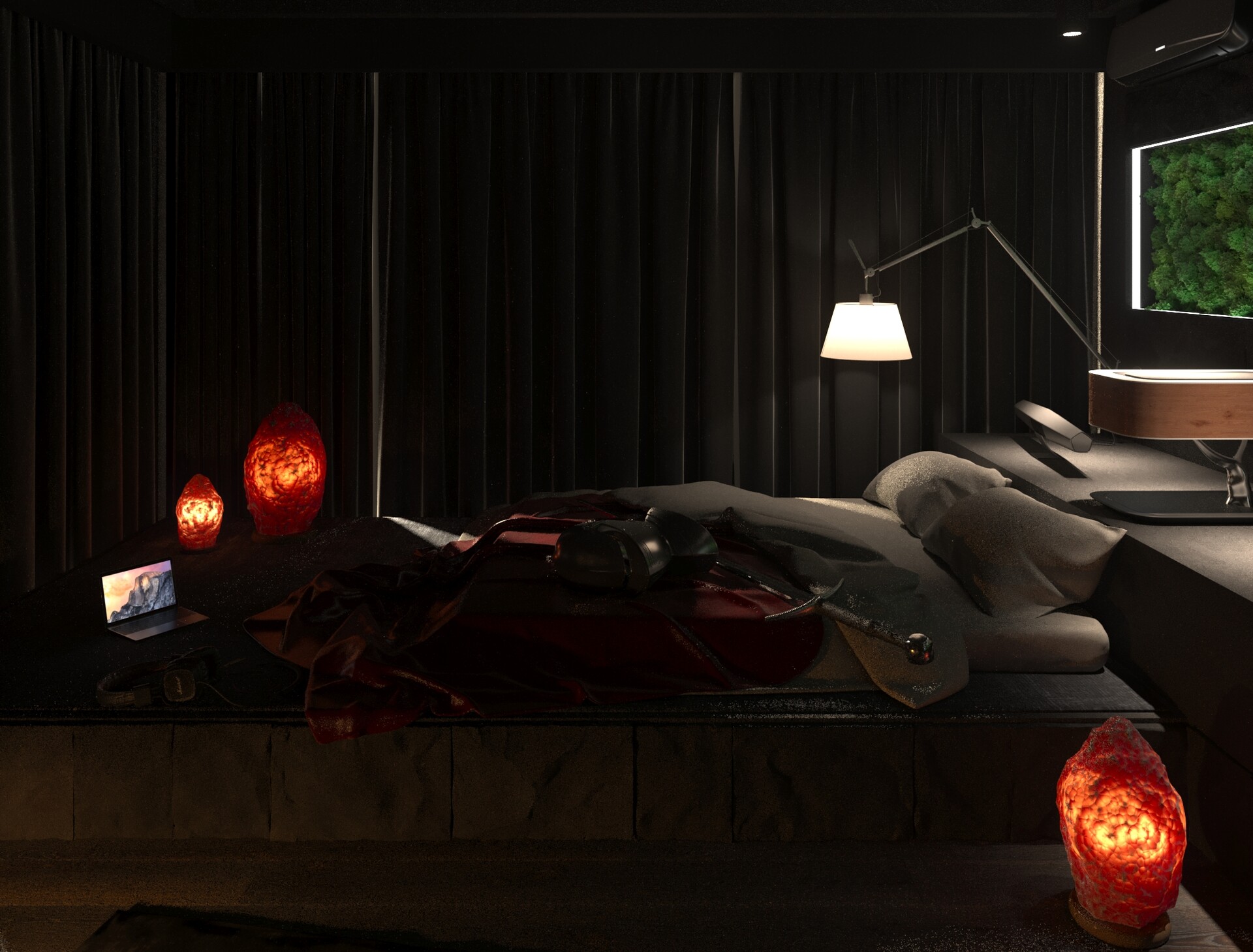 ArtStation Masculine bedroom design