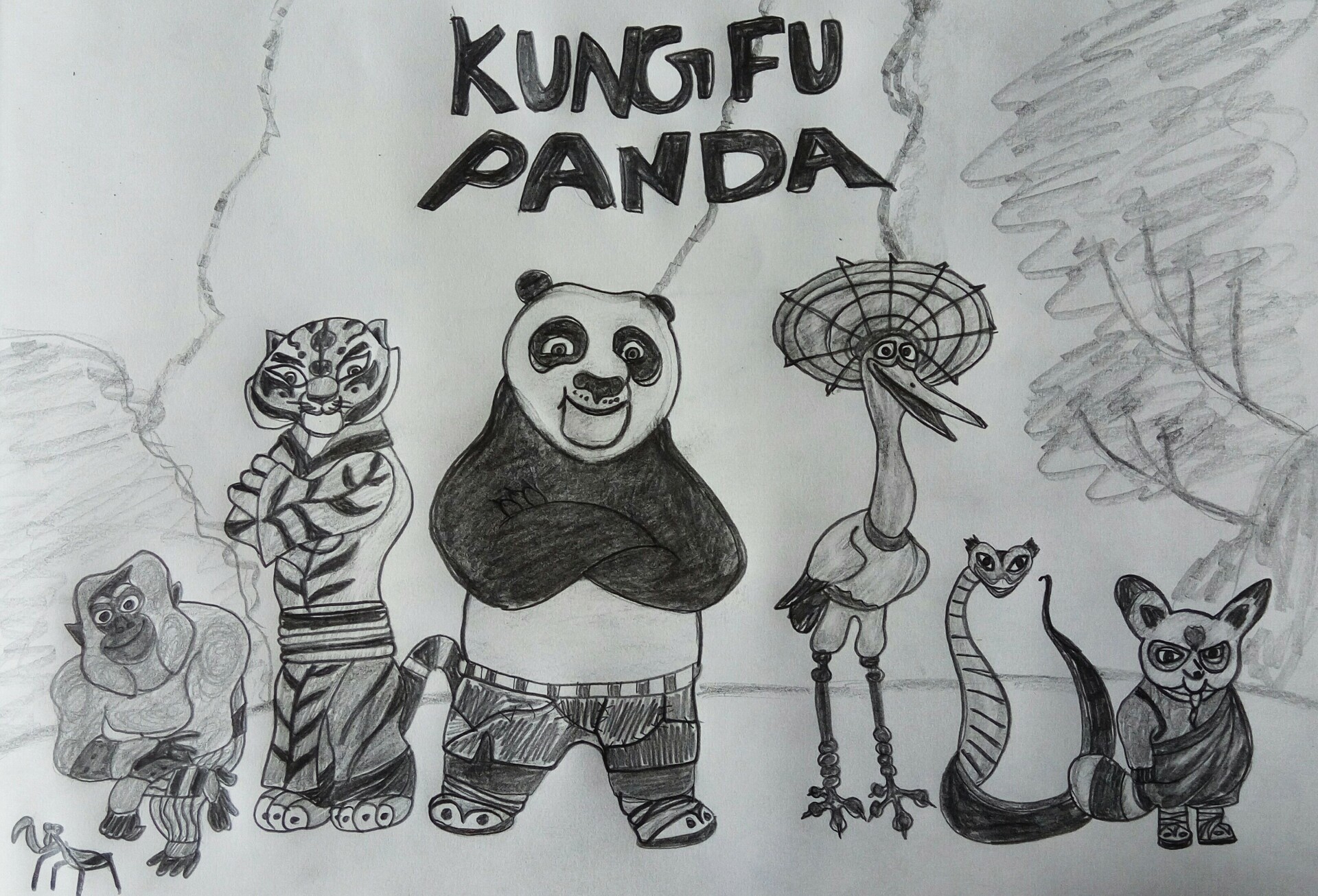 Kung fu discount panda drawing