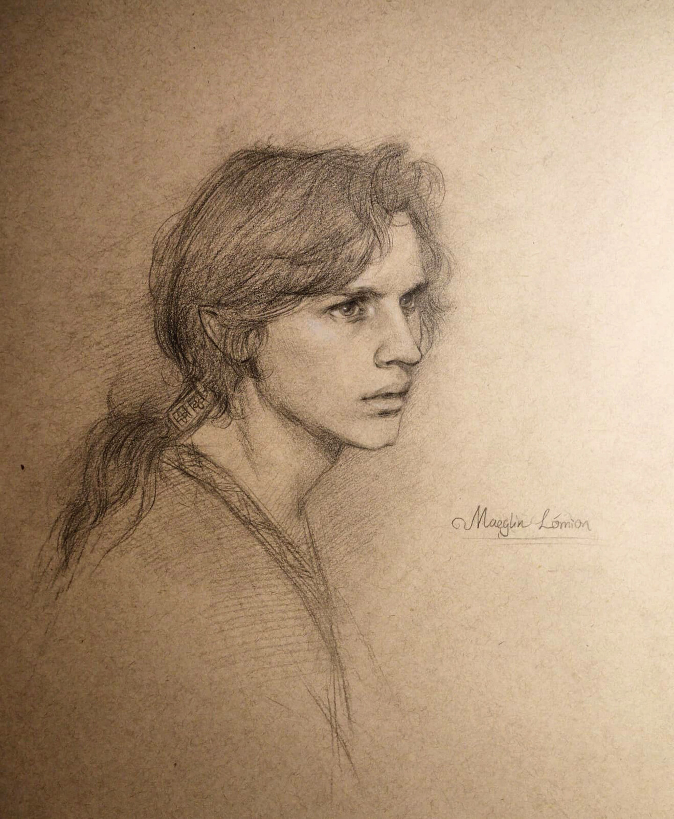 Portrait drawing- Maeglin