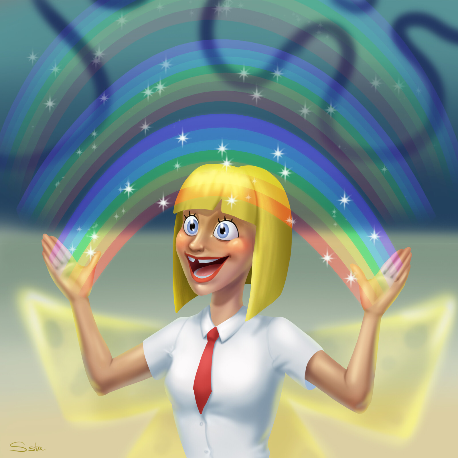 Fairy of a triple rainbow :D