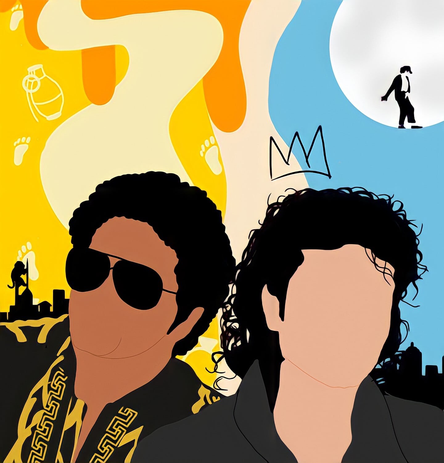 ArtStation - Michael Jackson and Bruno Mars Pop Art