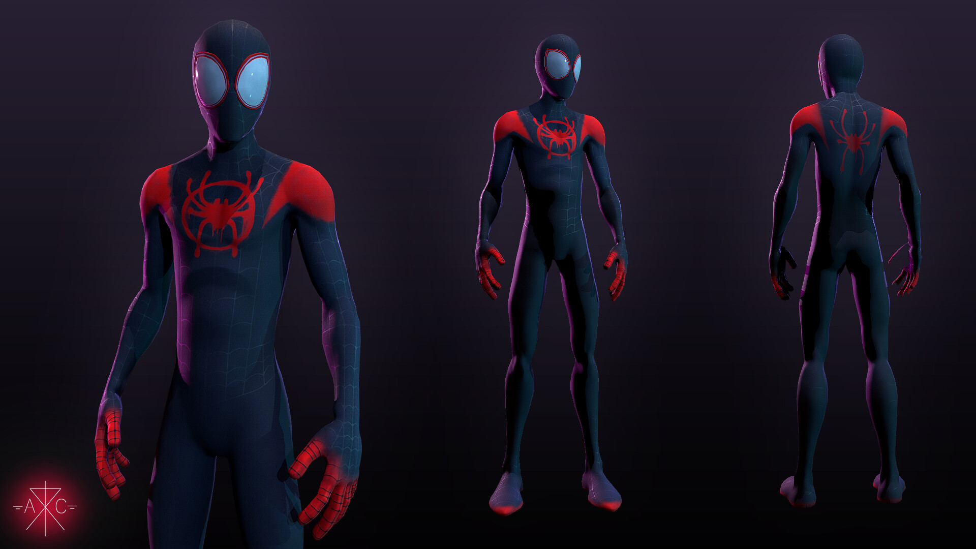 ArtStation - Spiderman into the spider verse - Miles Morales 3D Fan Art