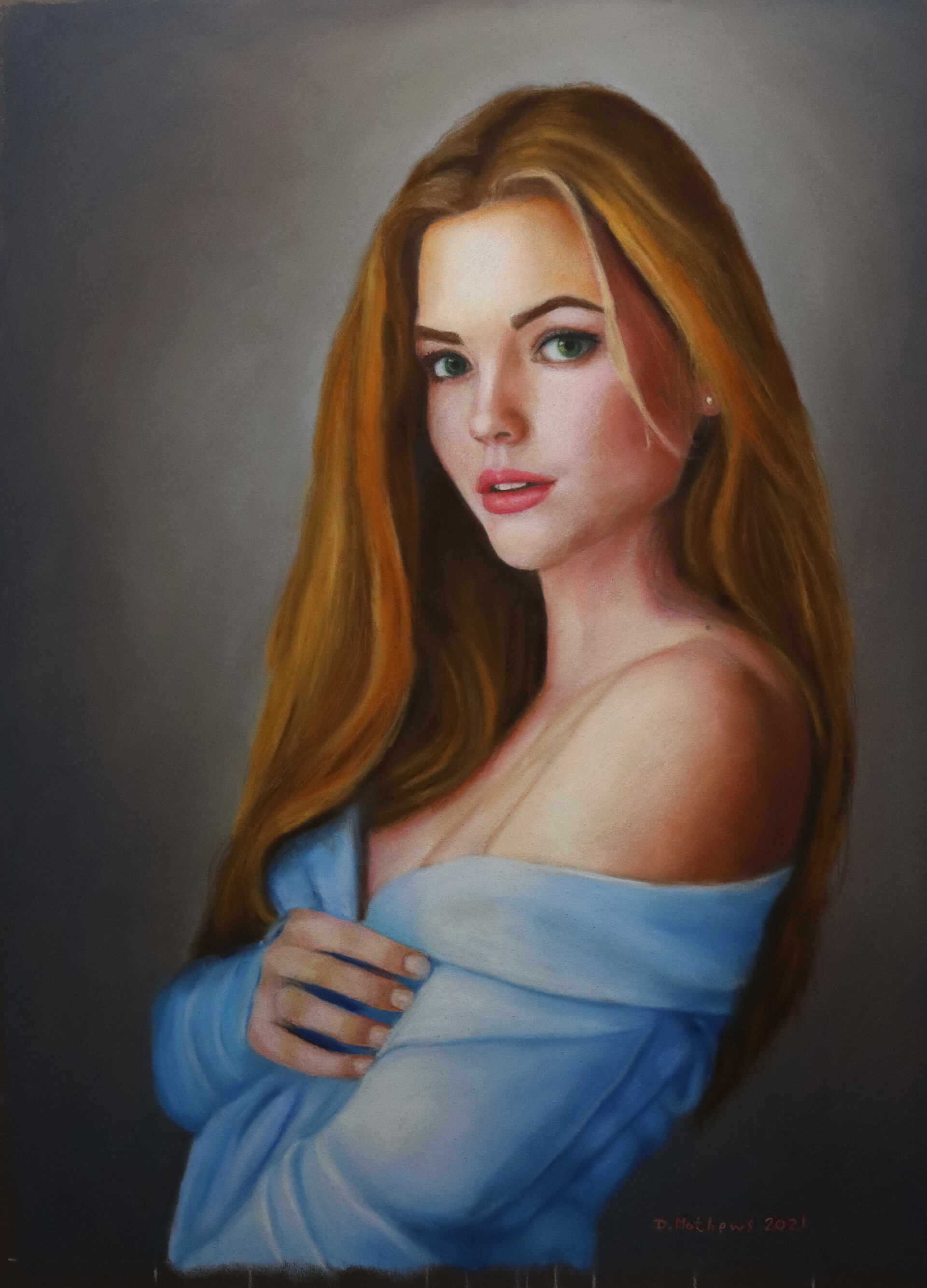 ArtStation Pastel Portrait Drawing Method Portrait 11