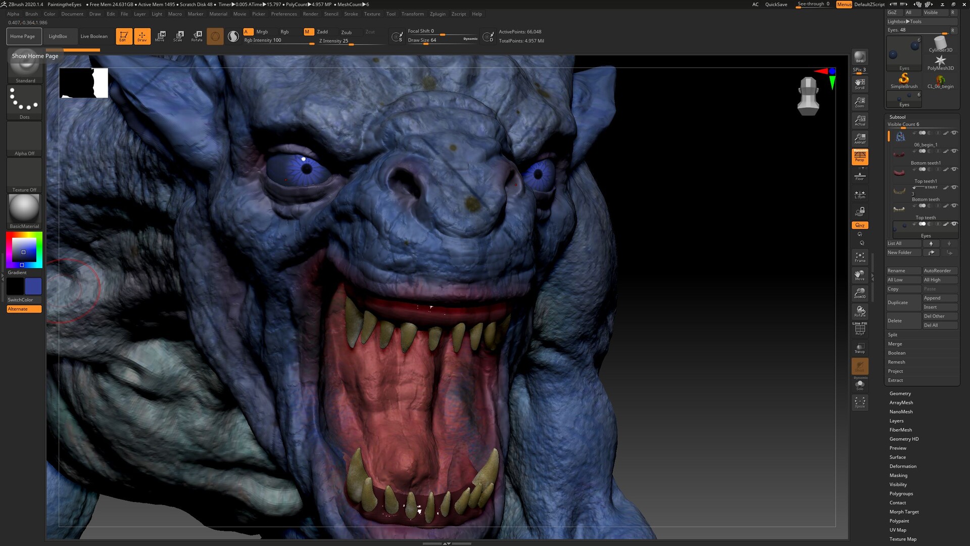 zbrush texture painting