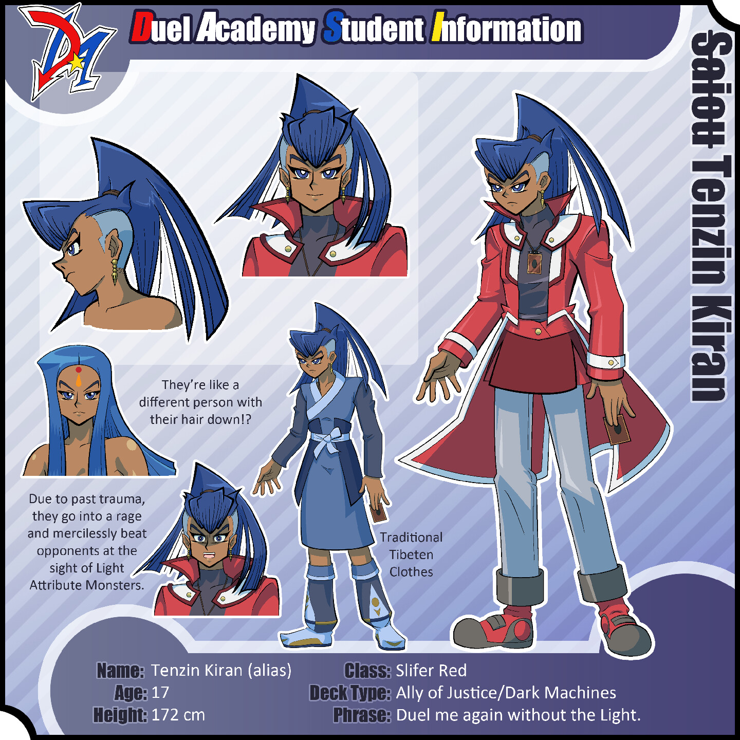 Artstation Yu Gi Oh Gx Oc Tenzin Kiran