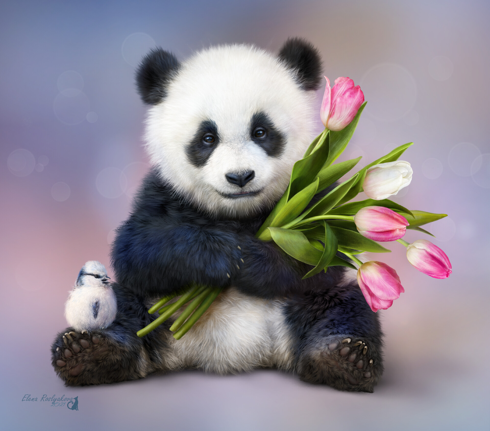 ArtStation - Spring panda