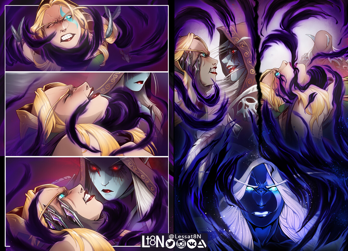 Lessa Namidairo - Shadows Rising. Alleria and Sylvanas