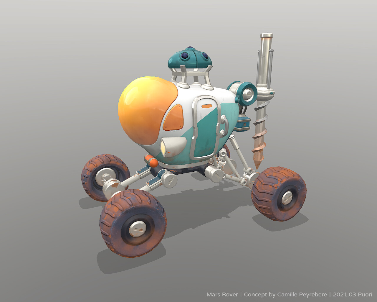 ArtStation - Mars Rover