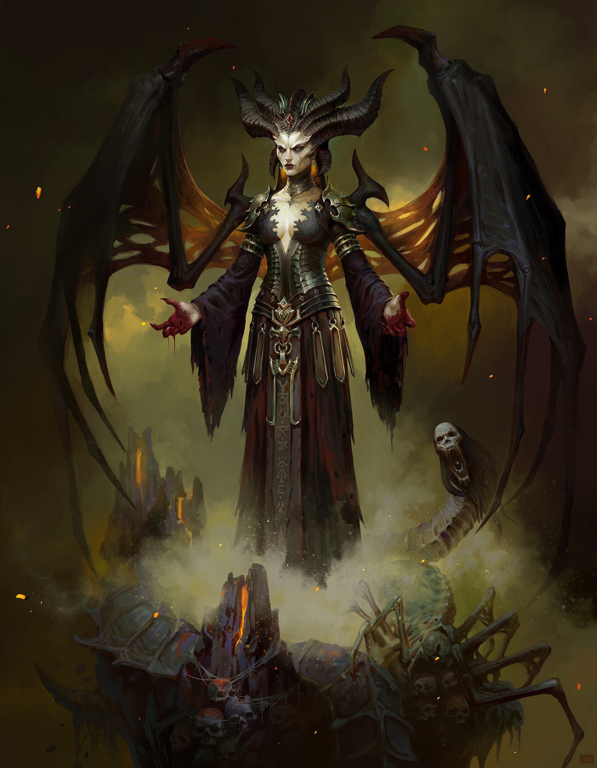 ArtStation - Lilith (Diablo fan art)