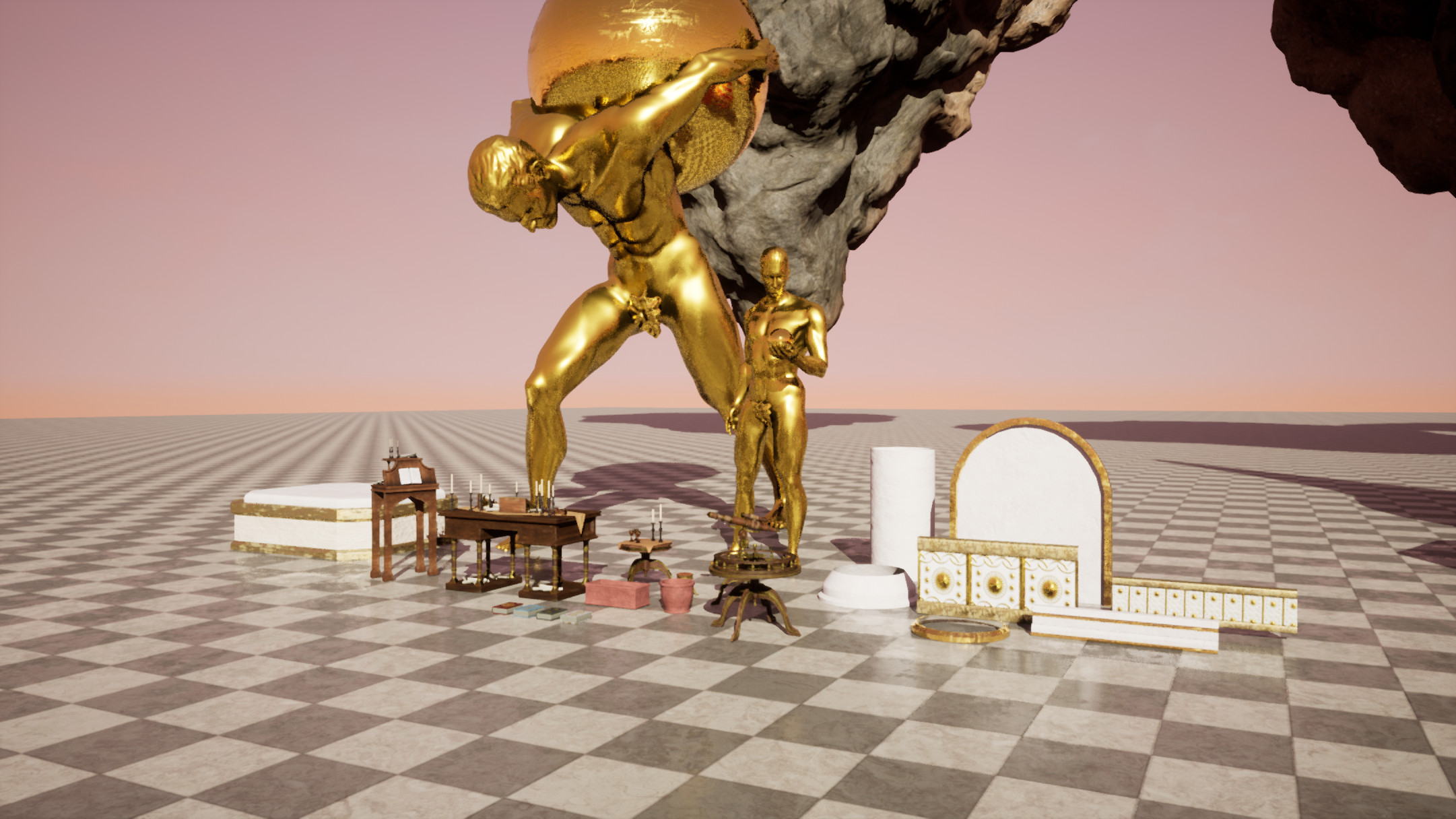 Interior props and modular kit