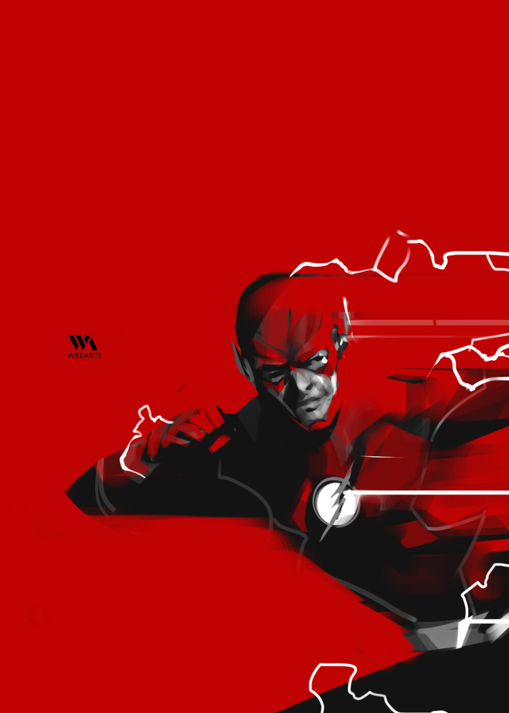 ArtStation - The Flash - Red background series