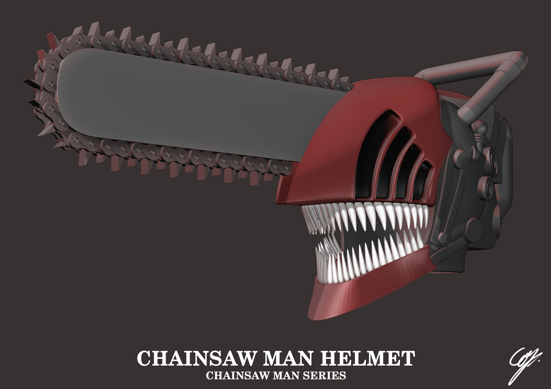 Anime Accurate Chainsaw Man 3D Model Fan Art for Cosplay | 3D Print Model